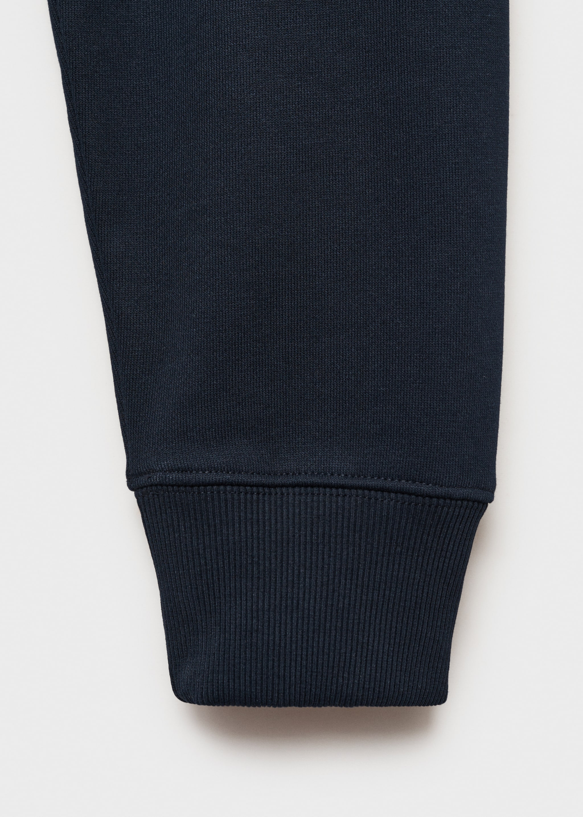 Brushed regular-fit polo sweatshirt - Details of the article 0, Dark Navy. Ref: 87020619-00.