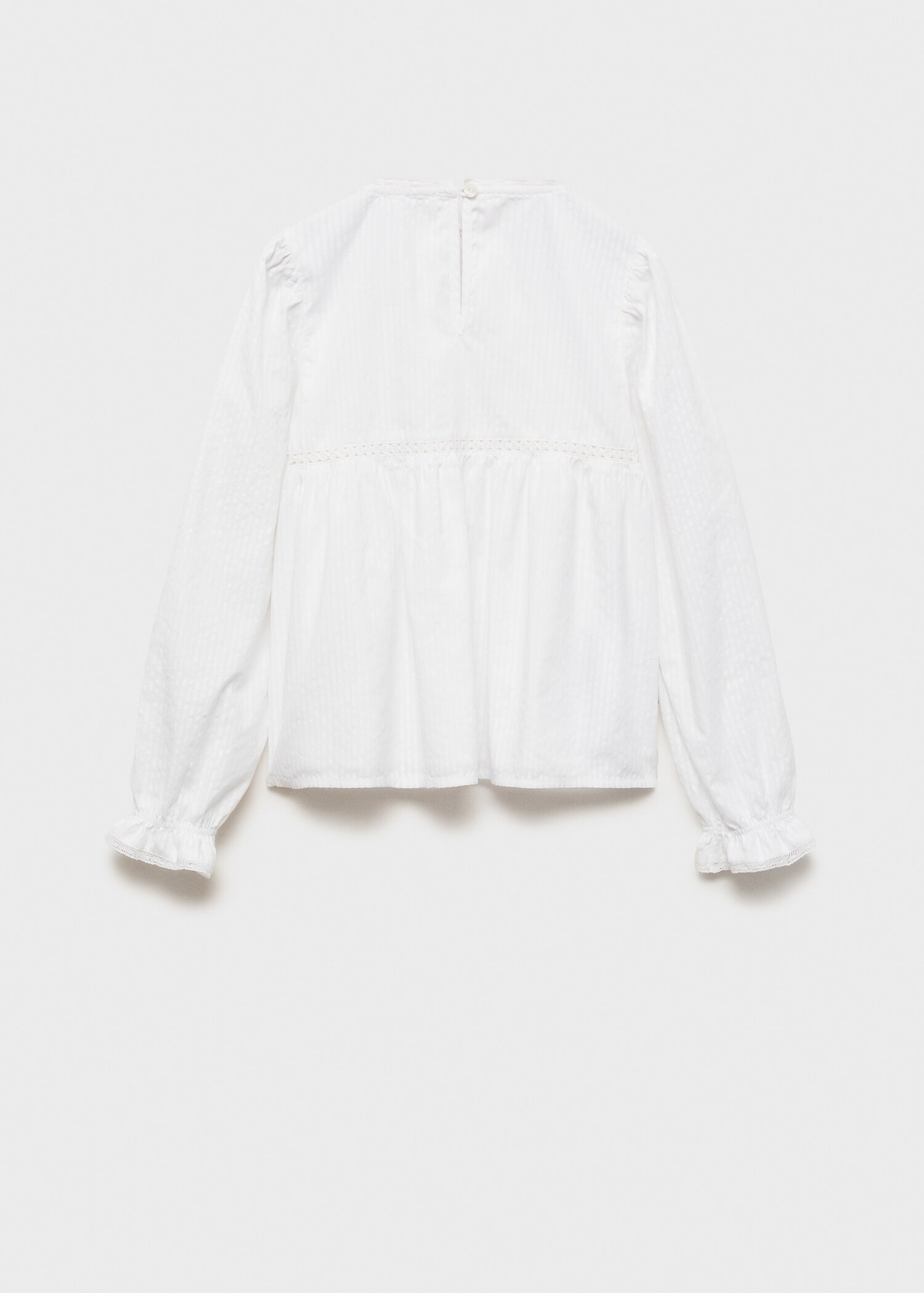 Embroidered details blouse - Reverse of the article