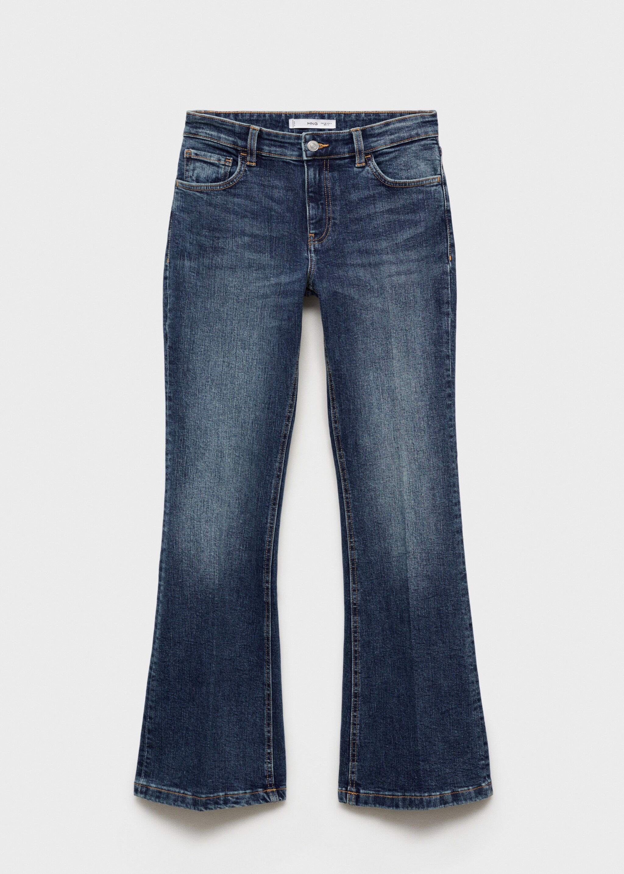 Low-rise flared jeans - Article without model, Dark Vintage Blue. Ref: 87020625-00.