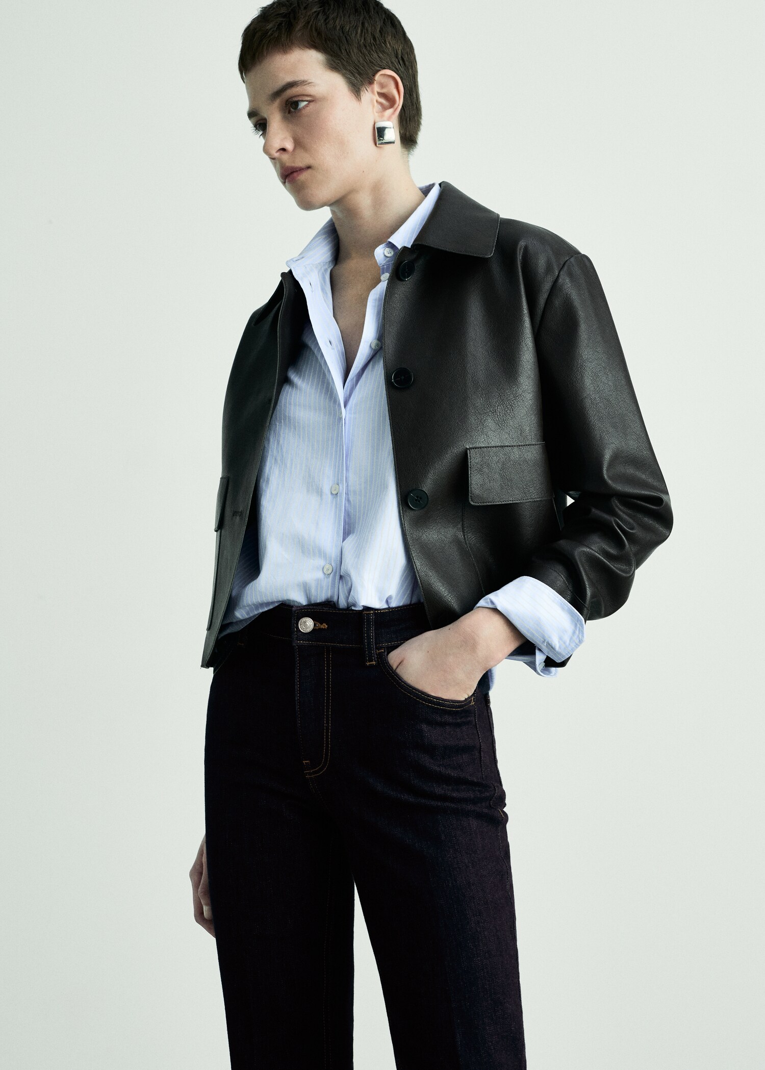 Flared rinse-wash jeans - Details of the article 1