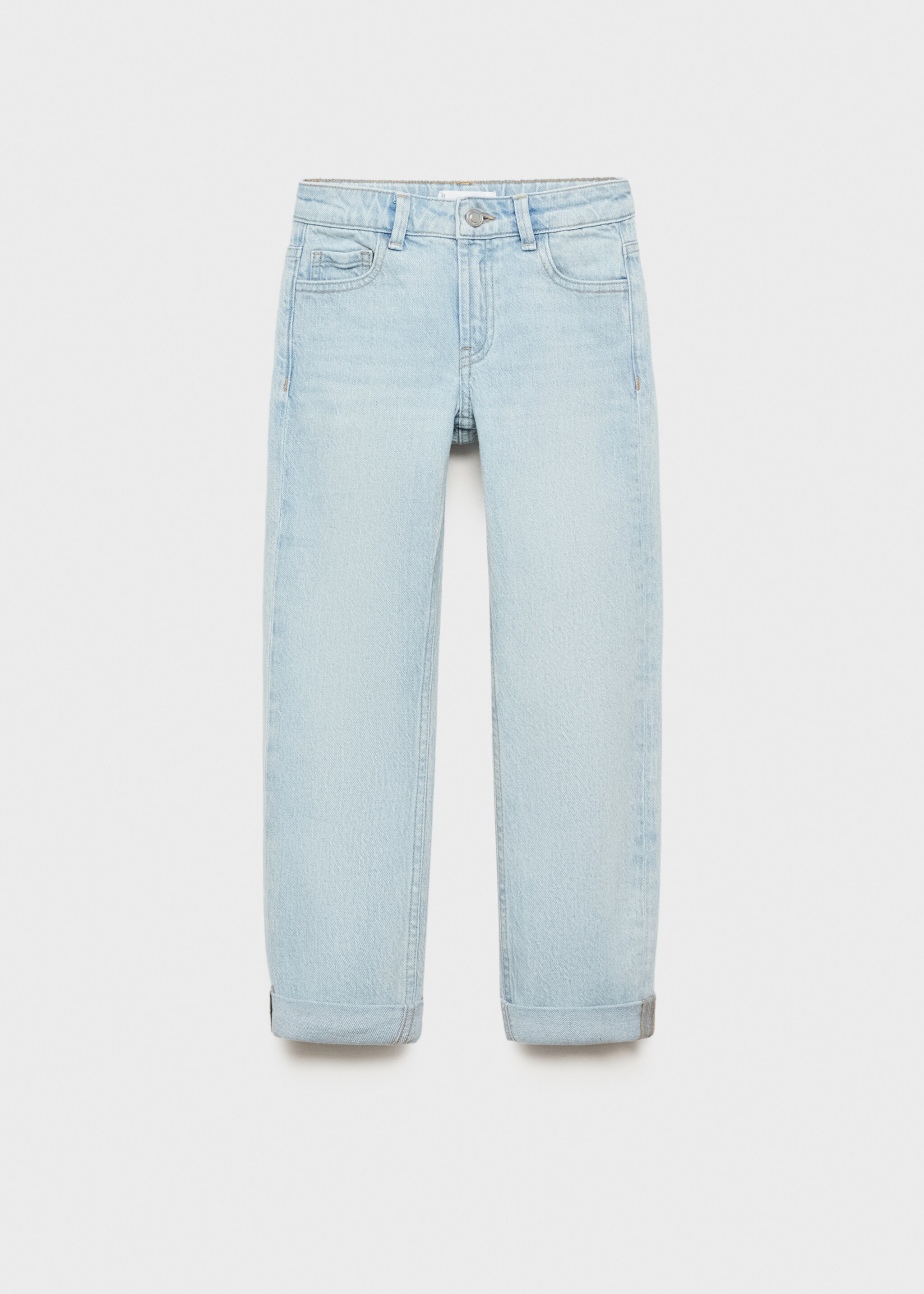 Gerade Jeans mit Umschlag - Artikel ohne Model, Hellblau. Ref: 87020628-00.