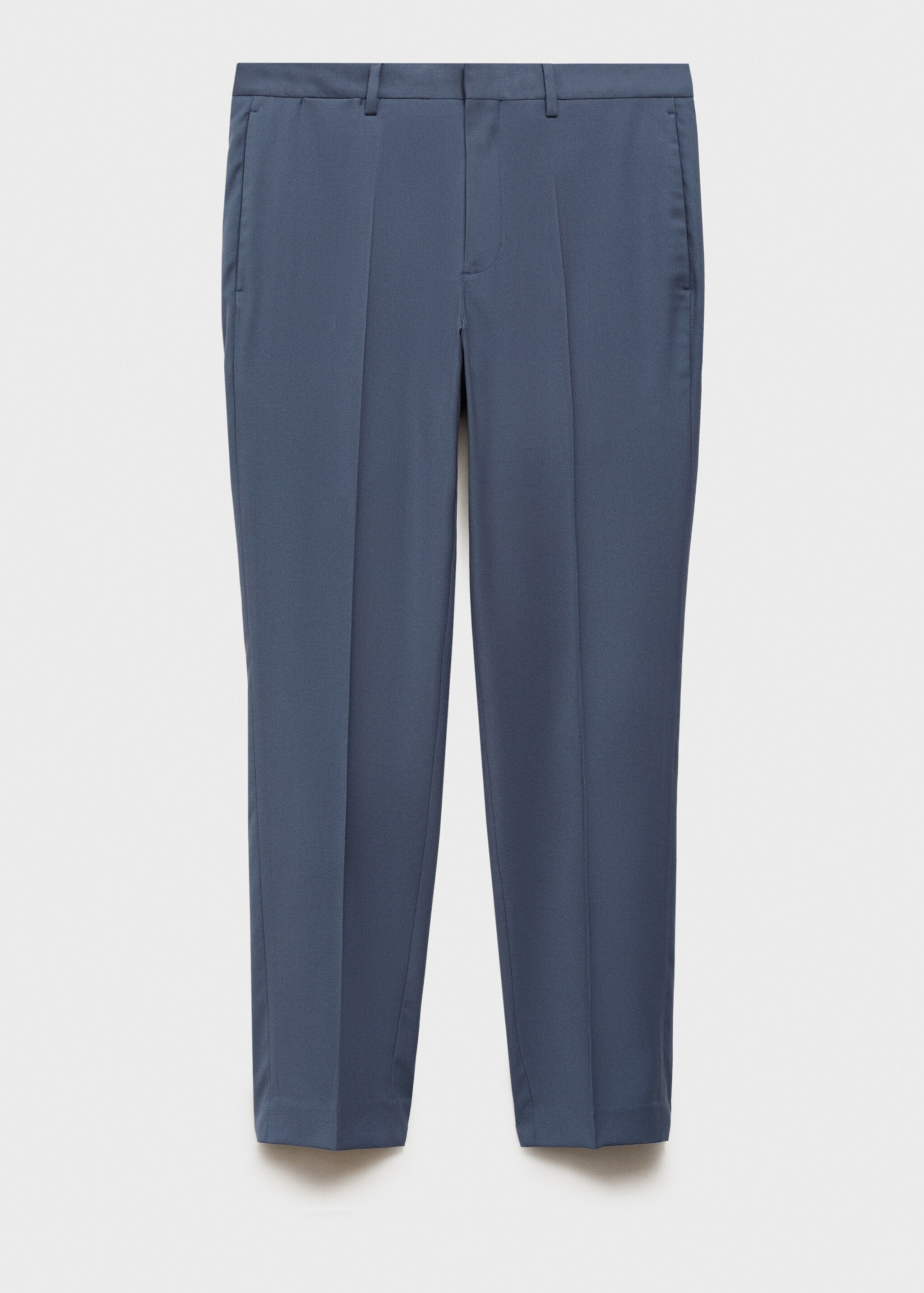 Stretch fabric super slim-fit suit trousers - Article without model, Sky Blue. Ref: 87020632-00.