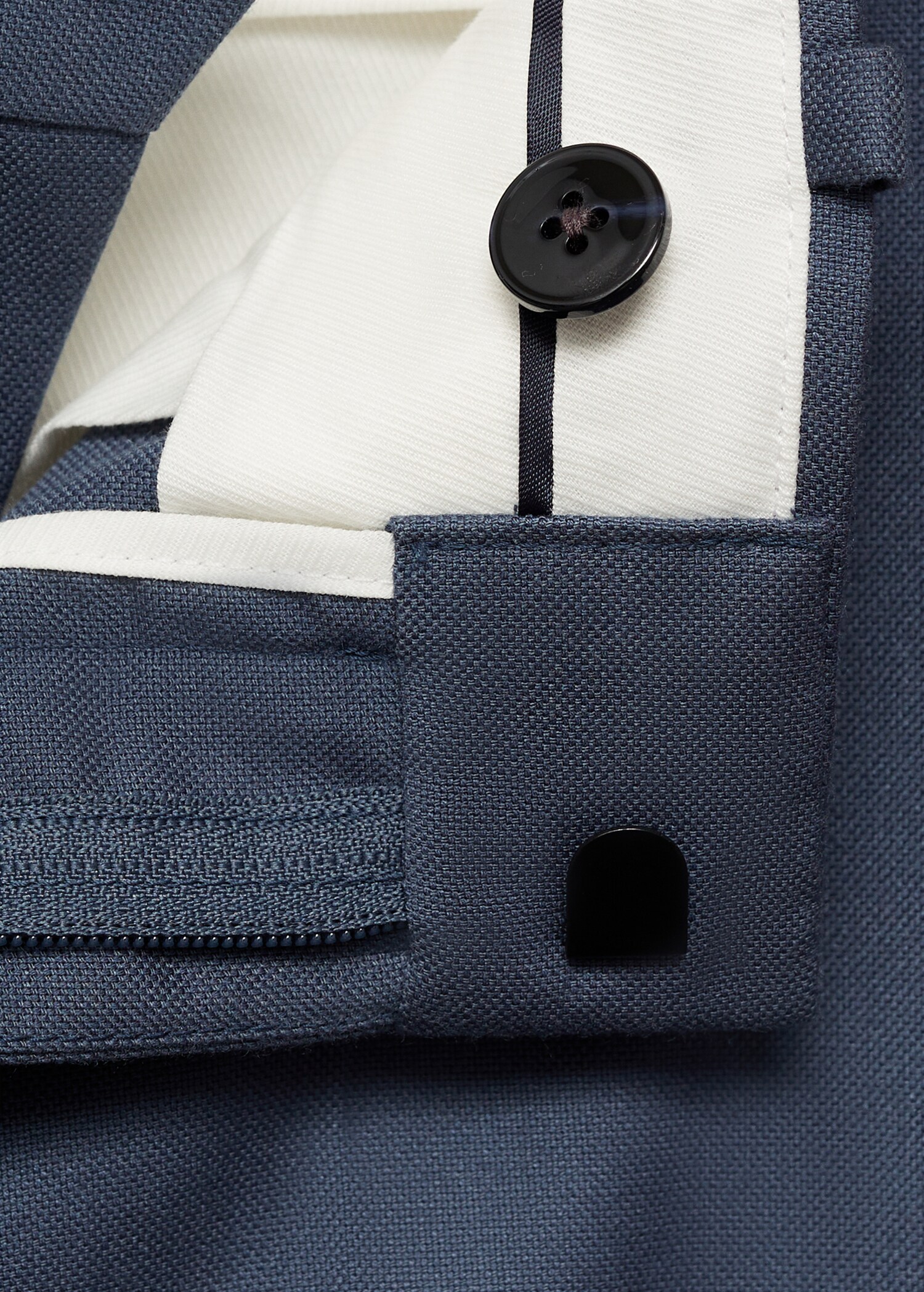 Stretch fabric super slim-fit suit trousers - Details of the article 8