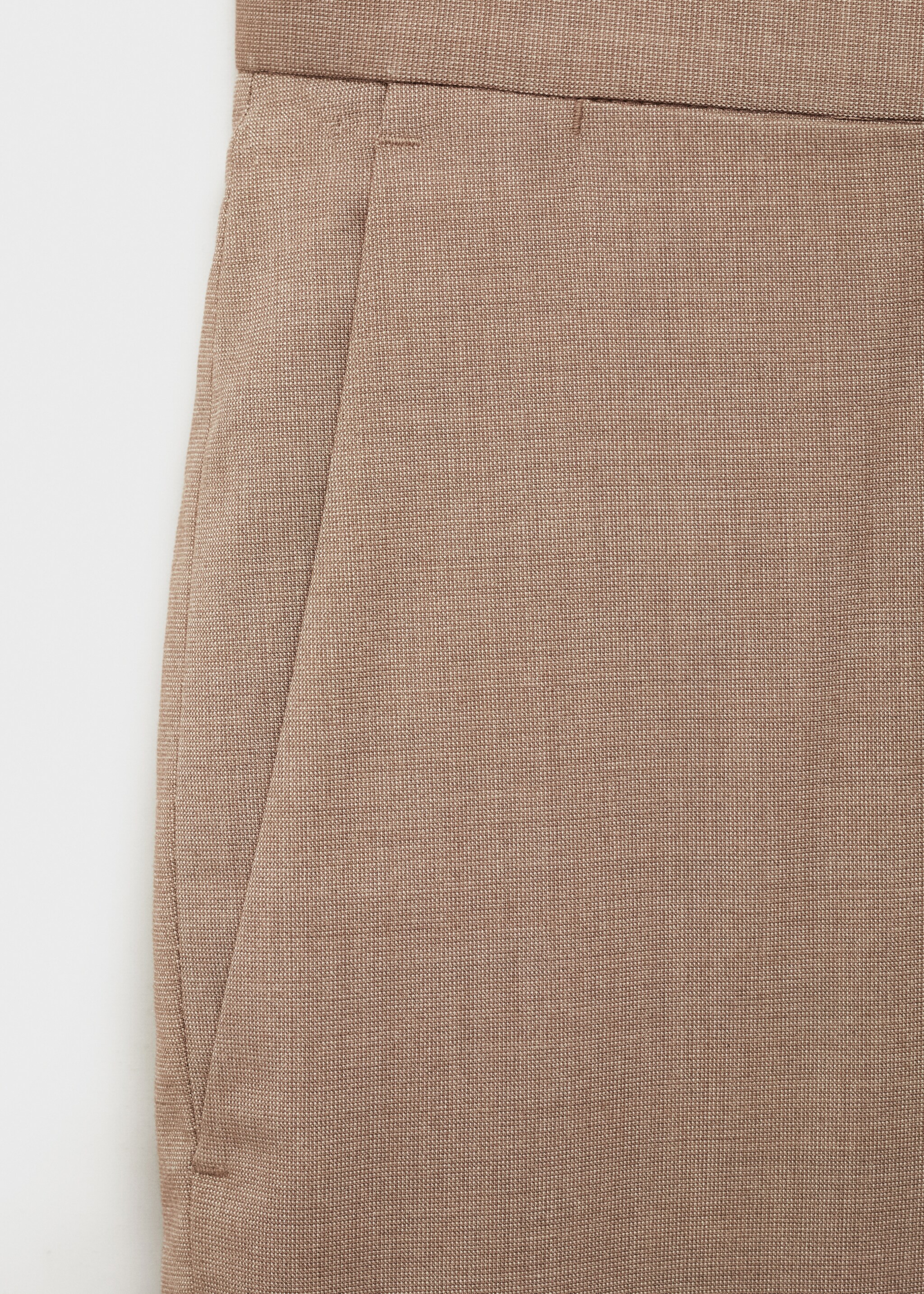 Milan slim-fit suit trousers - Details of the article 0, Beige. Ref: 87020633-00.