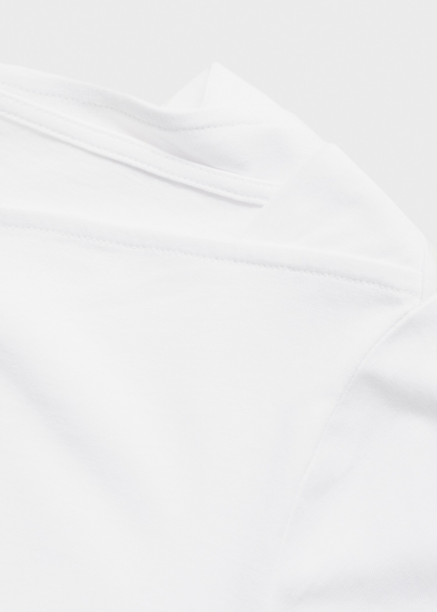 Cotton boat neck t-shirt - Details of the article 8