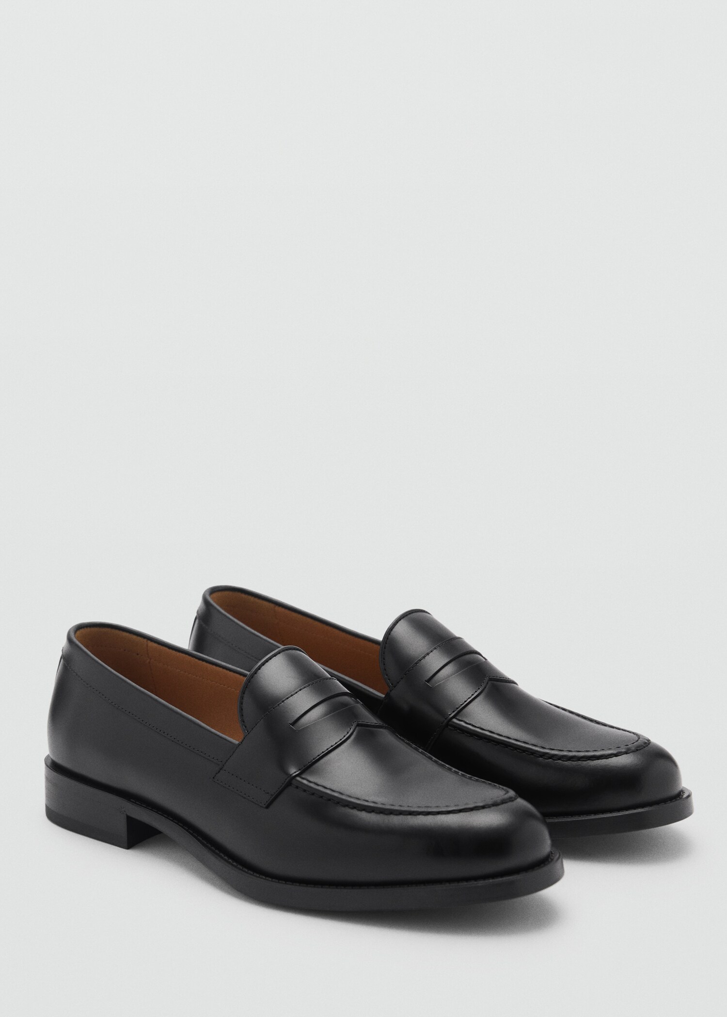 Leather penny loafers - Medium plane