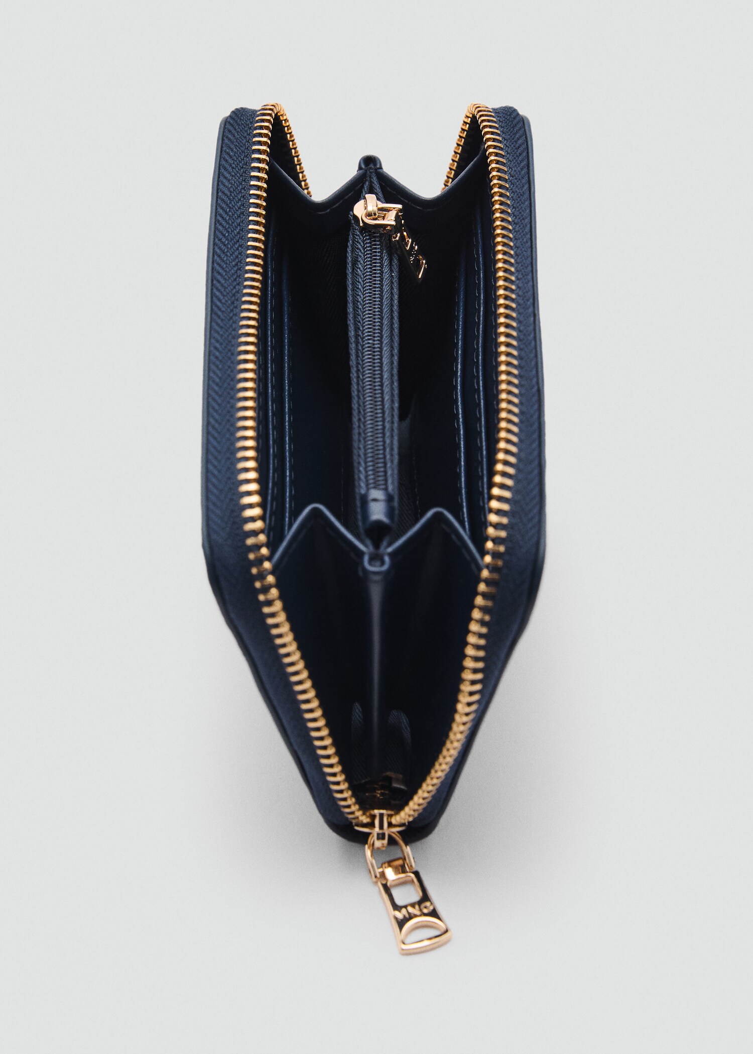 Faux-leather wallet - Medium plane