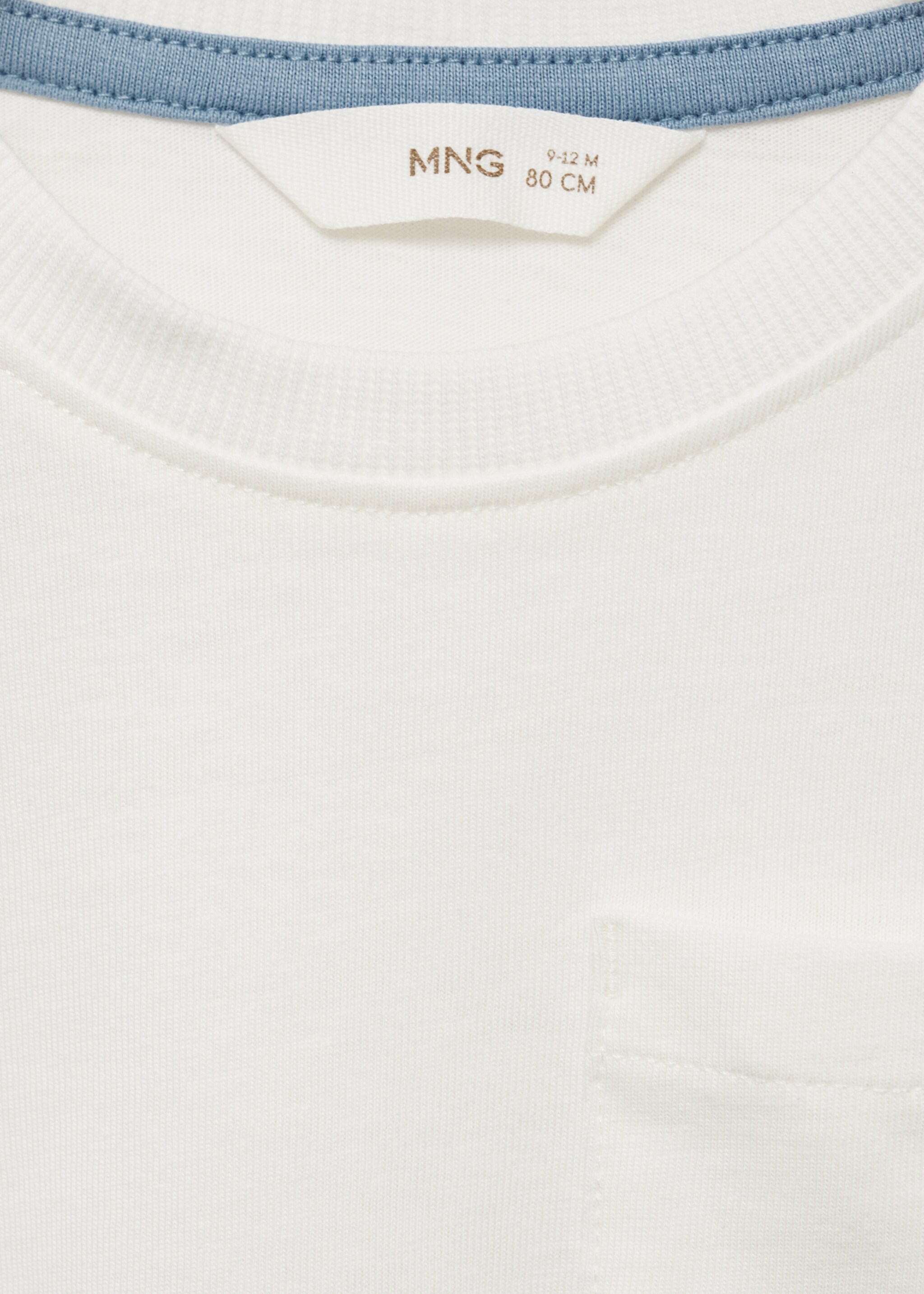Patch pocket T-shirt - Details of the article 8, Off White. Ref: 87020650-00.