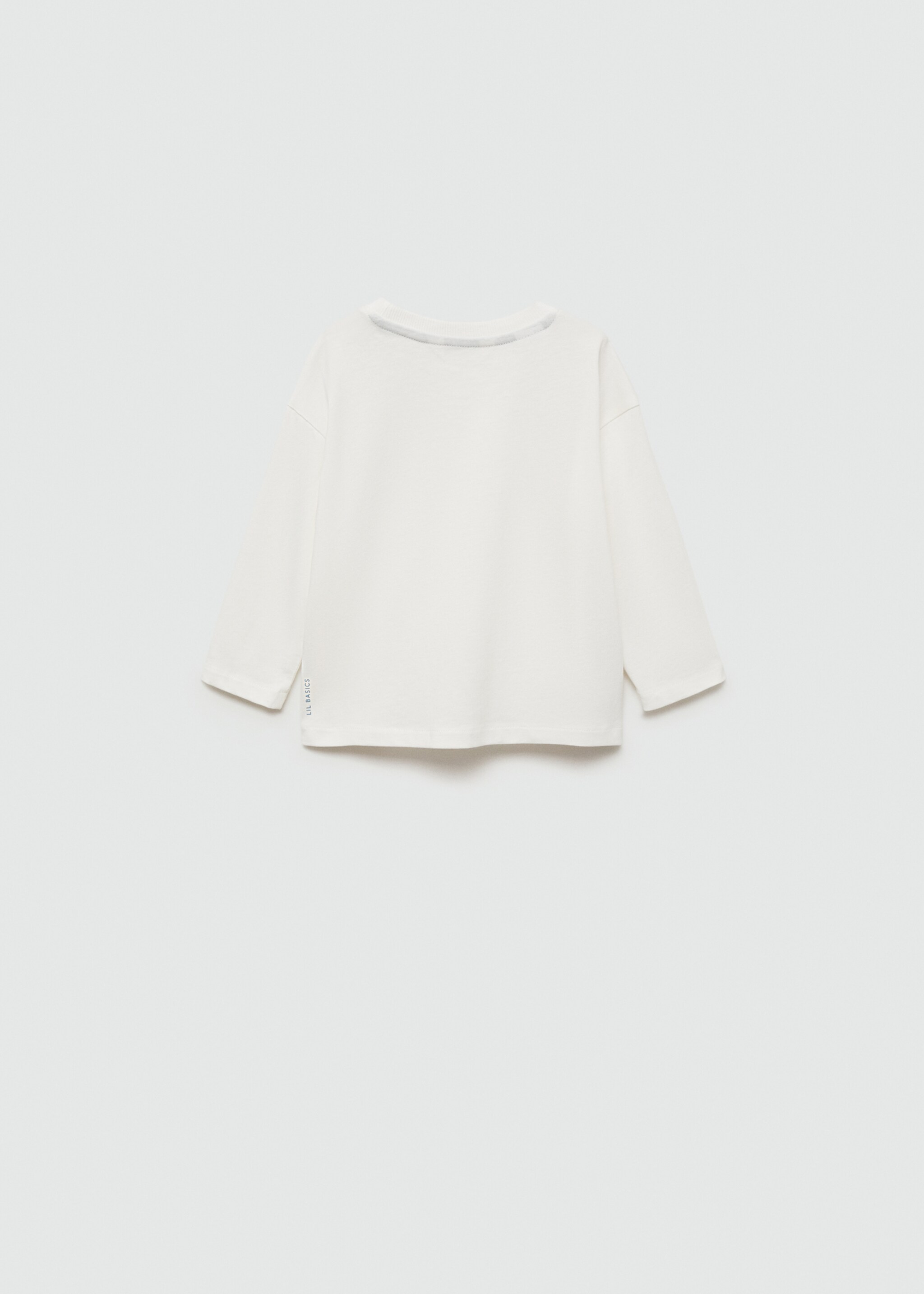 Patch pocket T-shirt - Reverse of the article, Off White. Ref: 87020650-00.