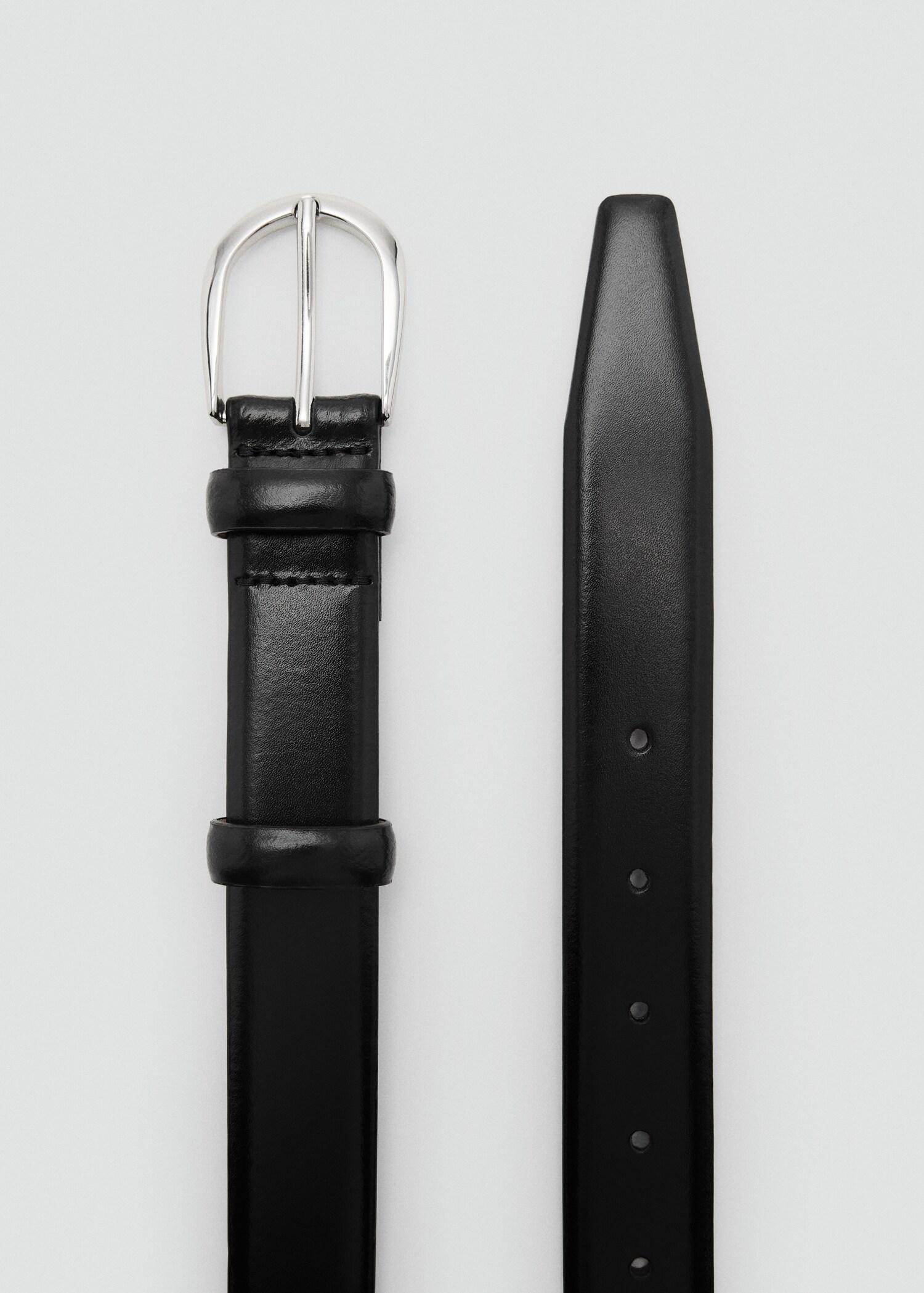 Buckle leather belt - Details of the article 1