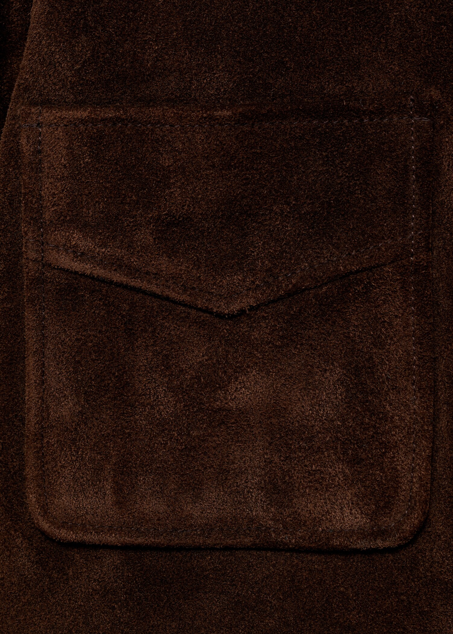 Suede jacket with pockets - Details of the article 0