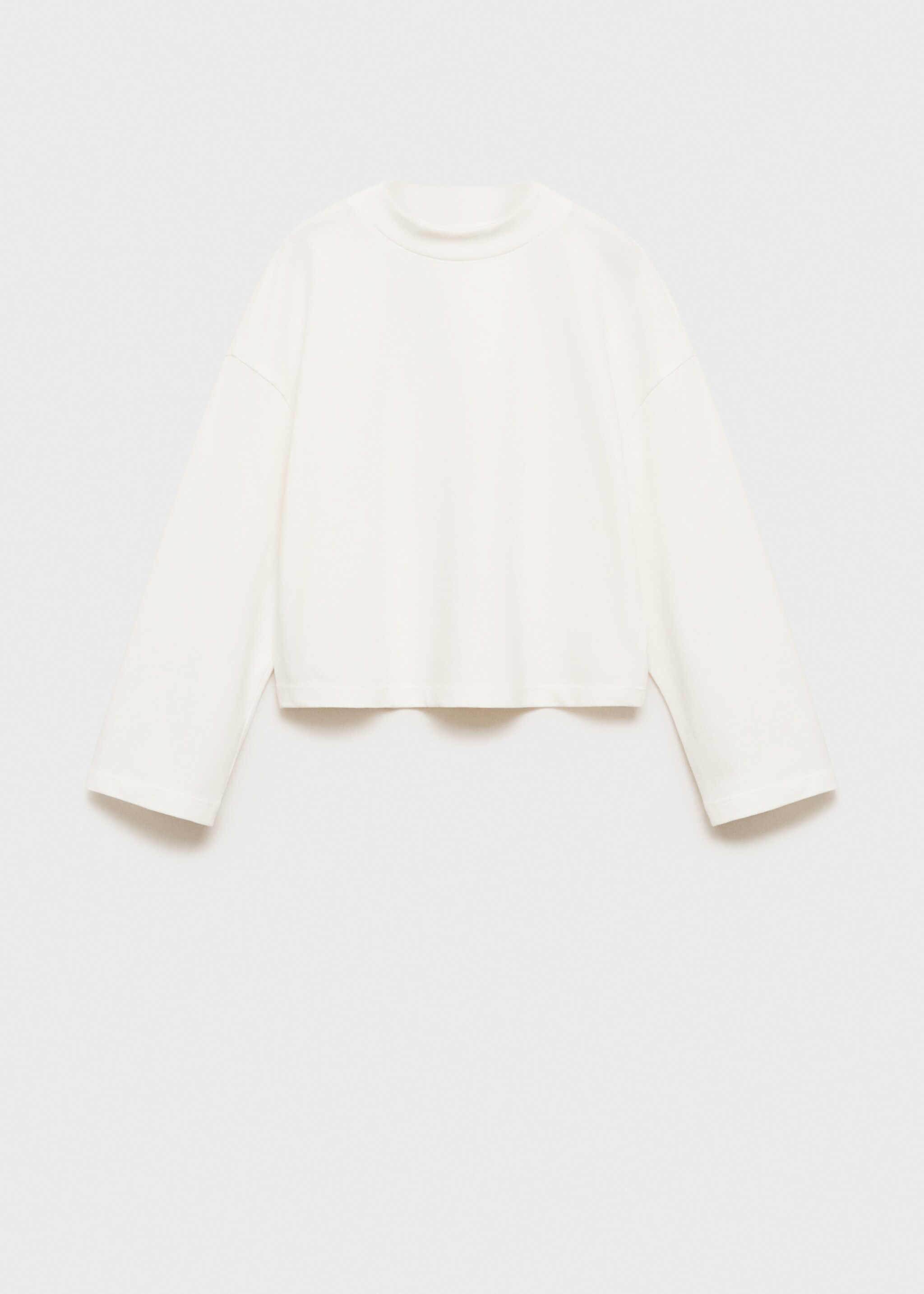 Plain cotton t-shirt - Article without model, Ecru. Ref: 87020657-00.