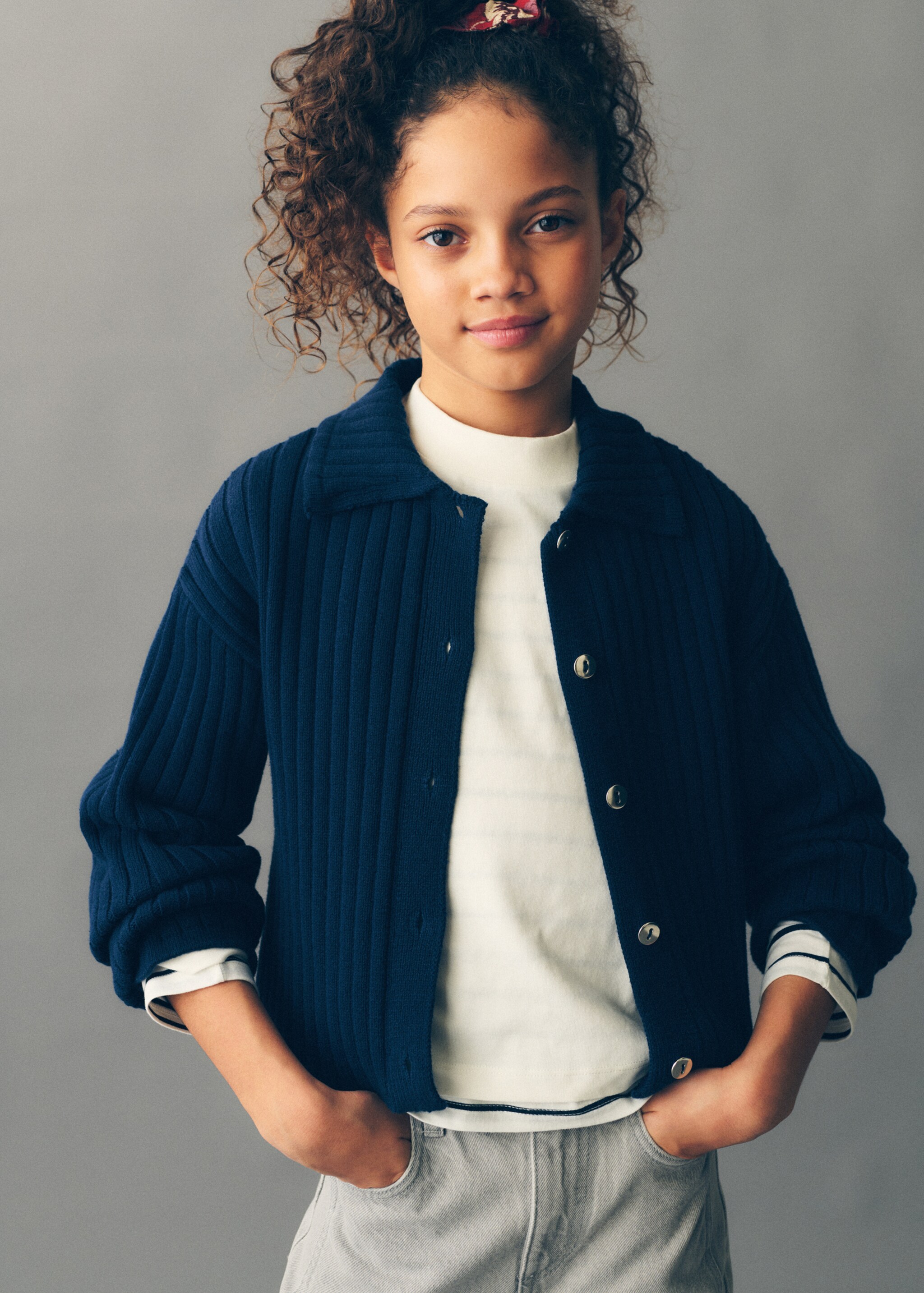 Plain cotton t-shirt - Details of the article 5, Ecru. Ref: 87020657-00.