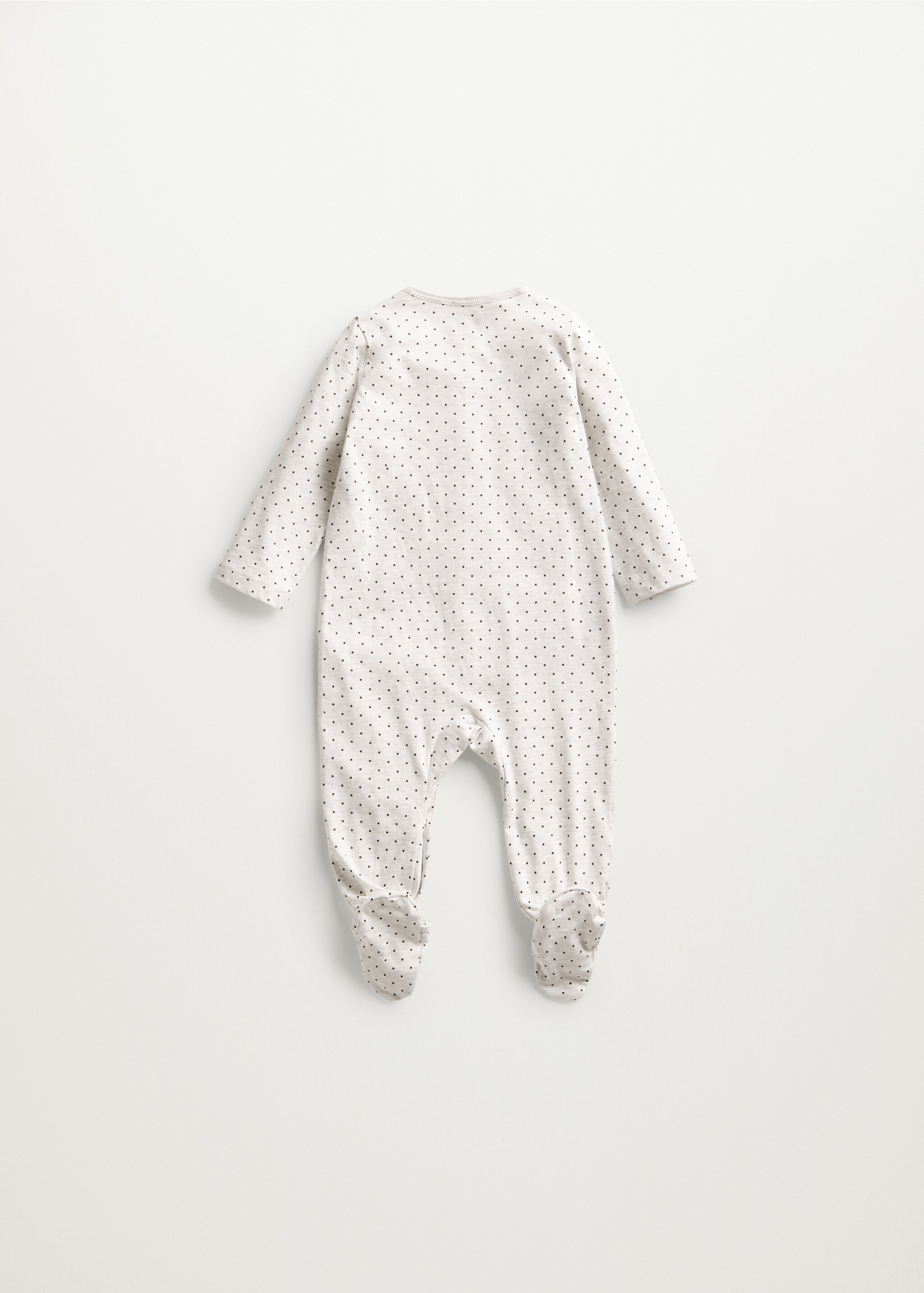 Pijama largo estampado algodón orgánico - Reverso del artículo