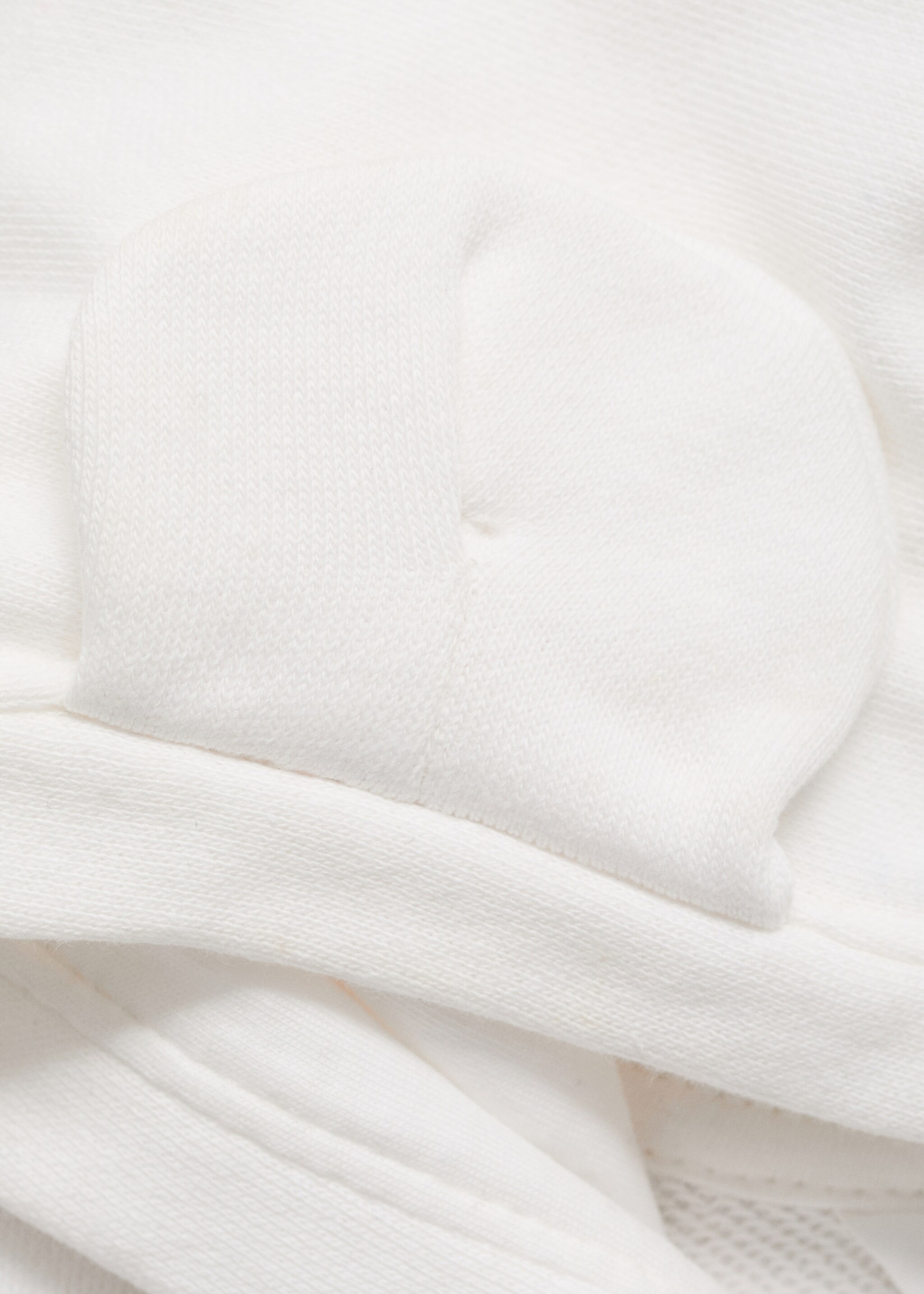 Hooded sweatshirt with ears - Details of the article 0, Off White. Ref: 87021046-00.