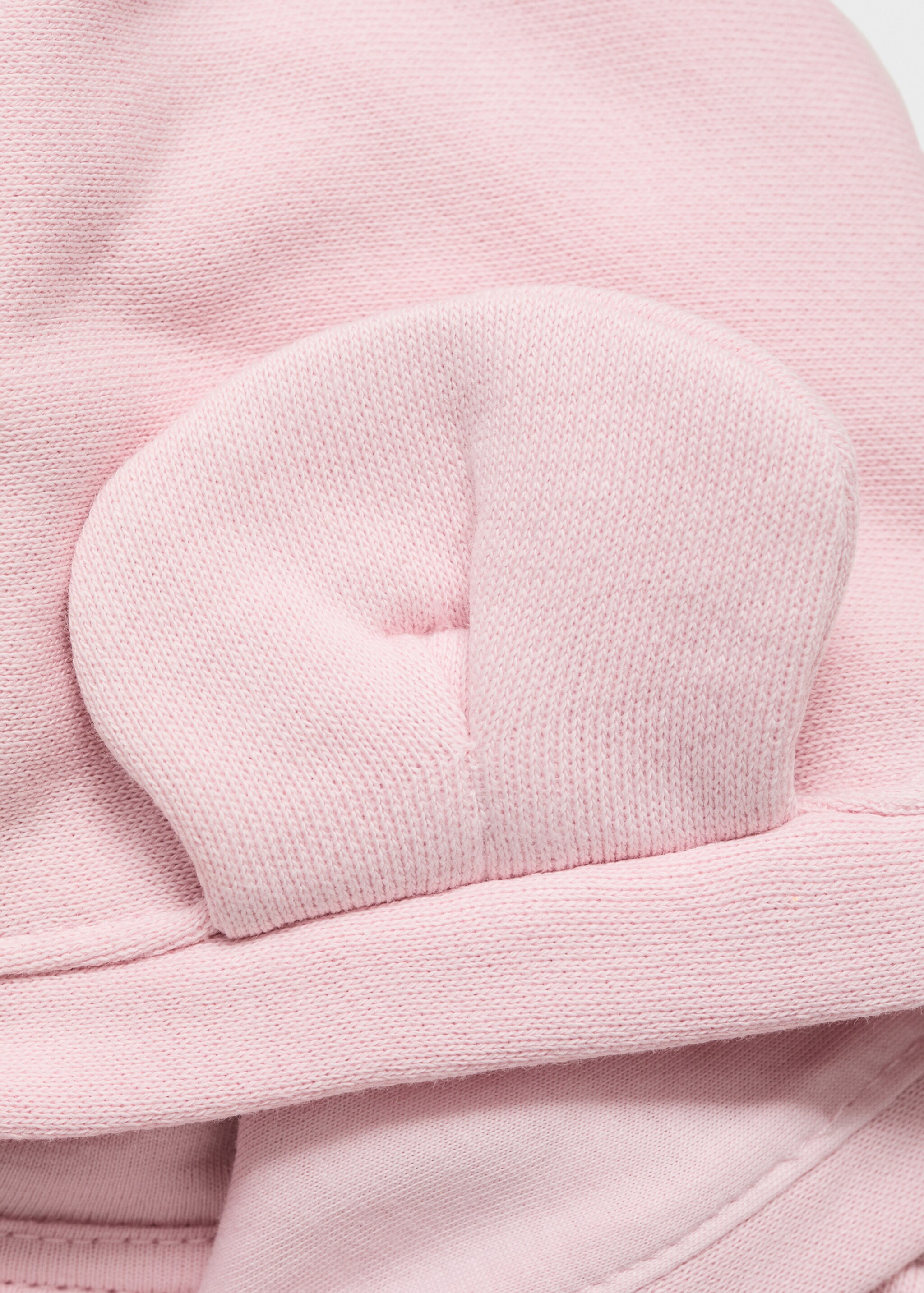 Hooded sweatshirt with ears - Details of the article 0, Pink. Ref: 87021046-00.