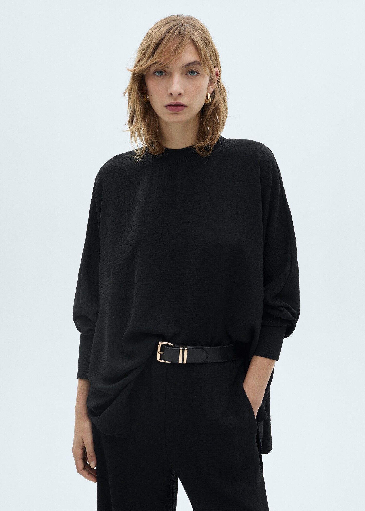 Oversized gebreid sweatshirt - Middenvlak