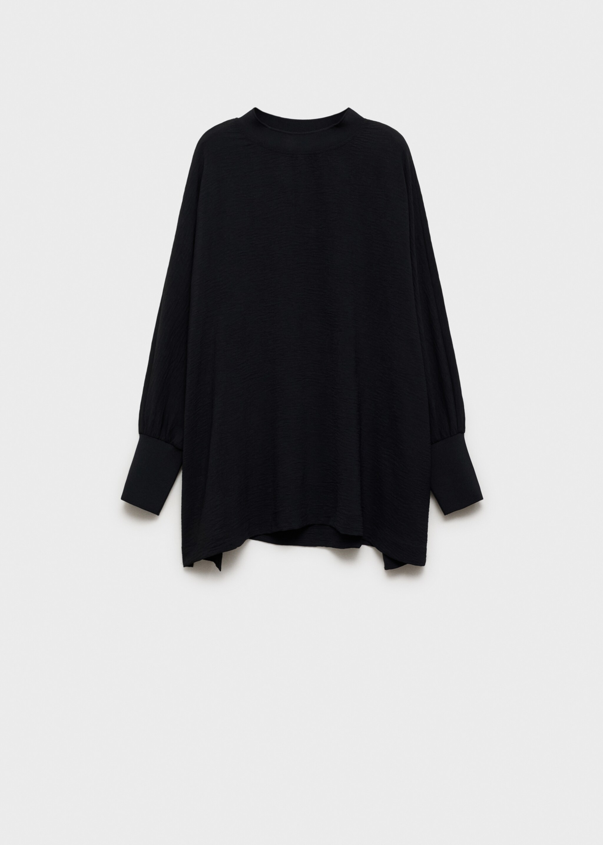 Oversized gebreid sweatshirt - Artikel zonder model, Zwart. Ref: 87021047-00.