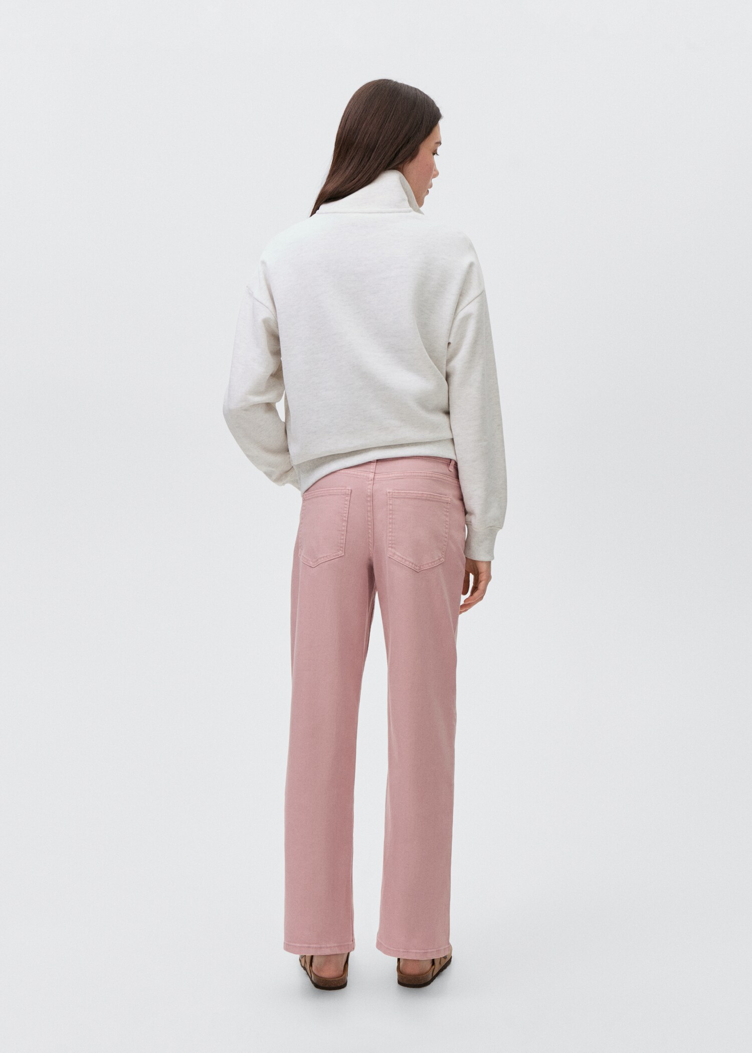 Jeans culotte mid-waist comfort - Reverse of the article