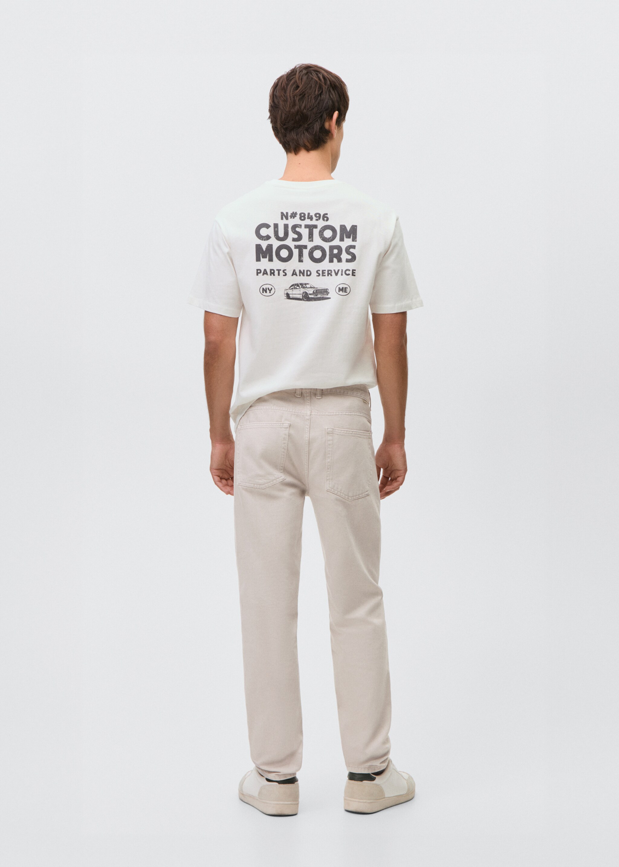 Jeans regular fit - Reverso del artículo, Gris. Ref: 87021052-00.