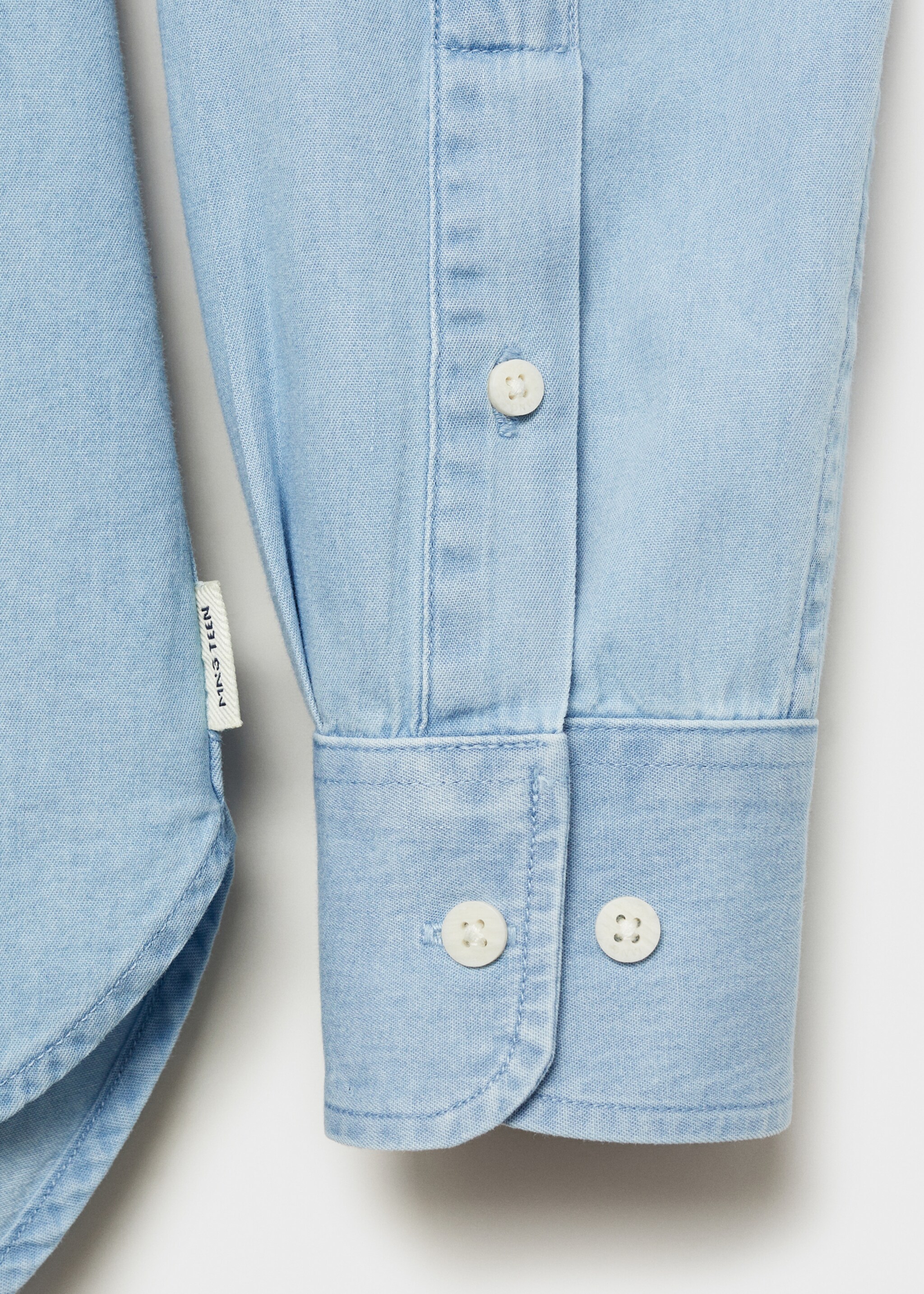 Oxford cotton shirt - Details of the article 0, Denim Grey. Ref: 87021057-00.