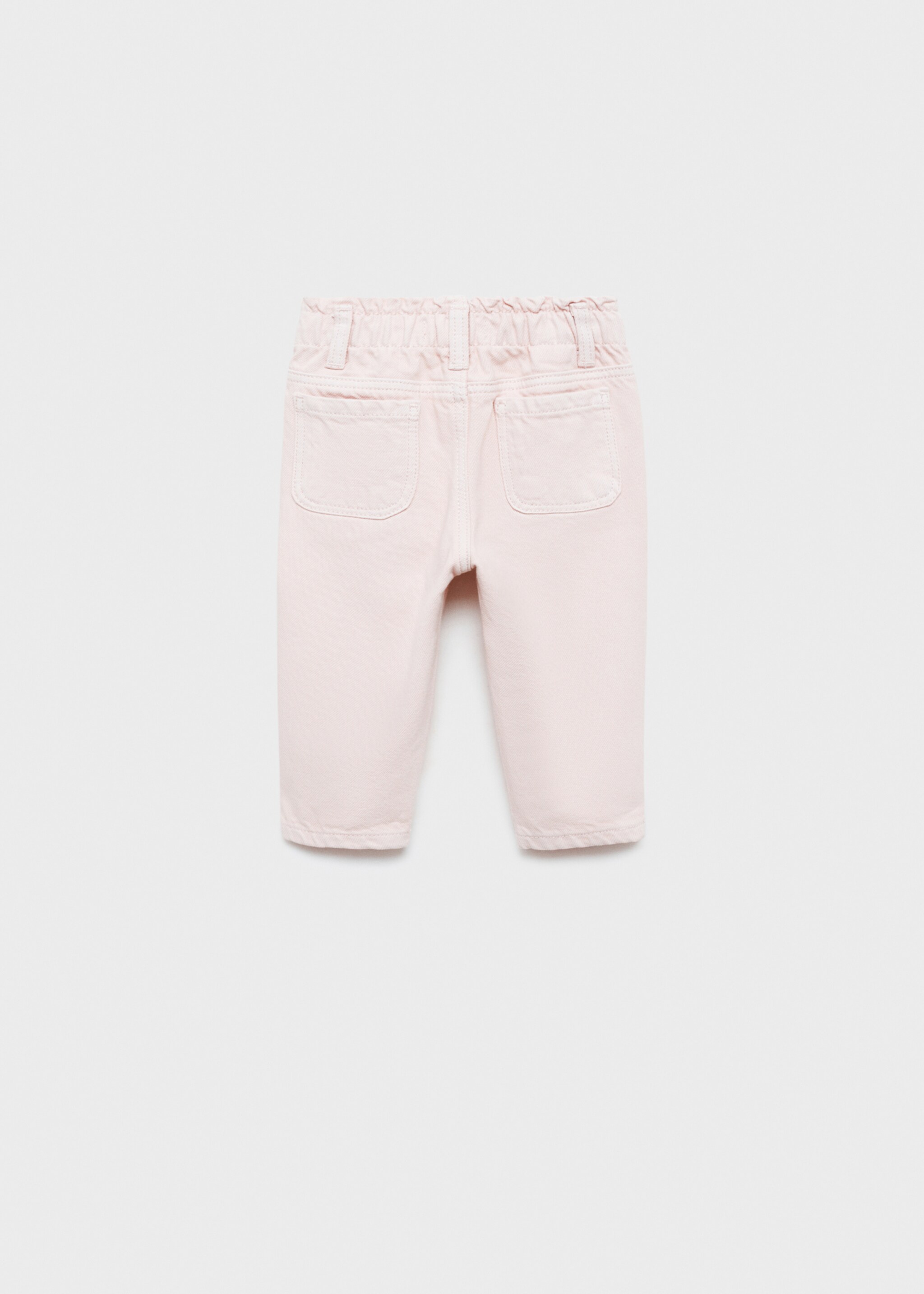 Jeans paperbag rectes - Revers de l'article, Rosa. Ref: 87021513-00.