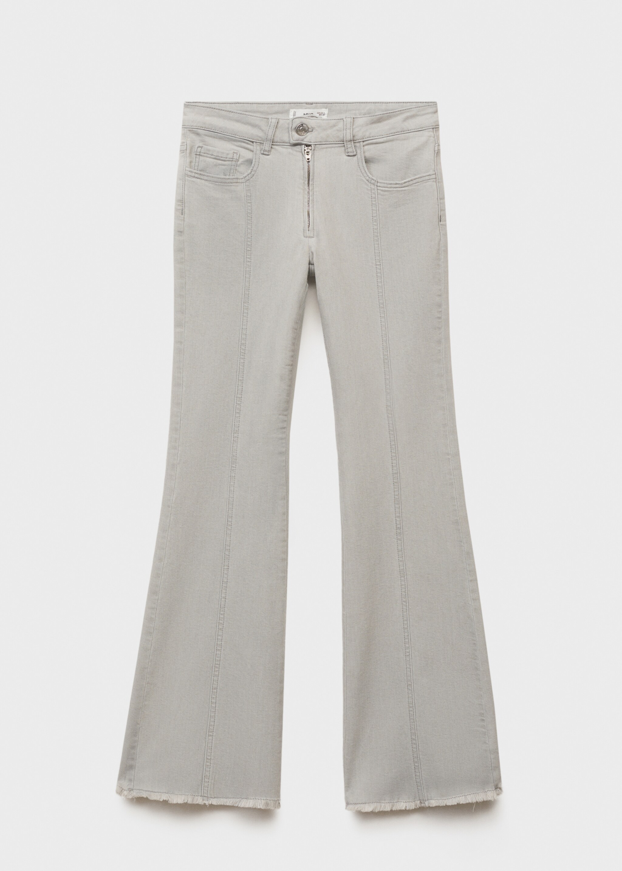 Low-waist jeans met stiksels - Artikel zonder model, Grijs denim. Ref: 87021514-00.