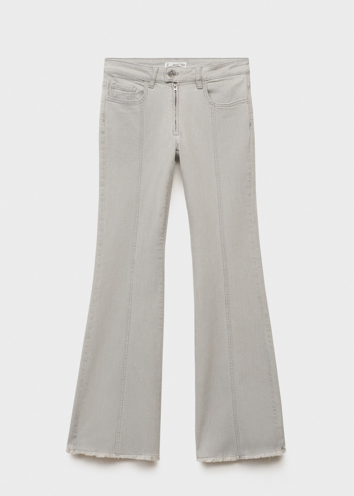 Low-waist jeans met stiksels - Artikel zonder model