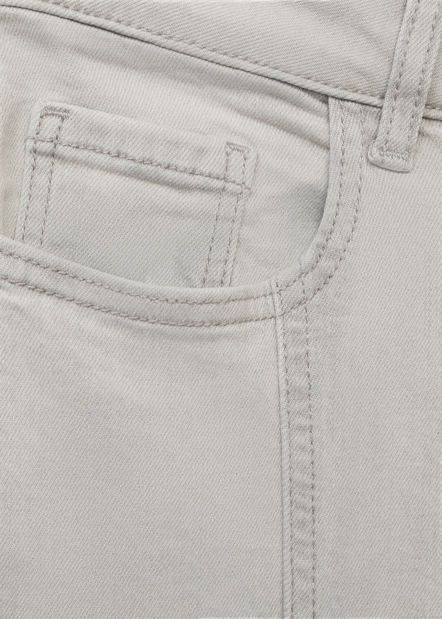Low-waist jeans met stiksels - Detail van het artikel 0