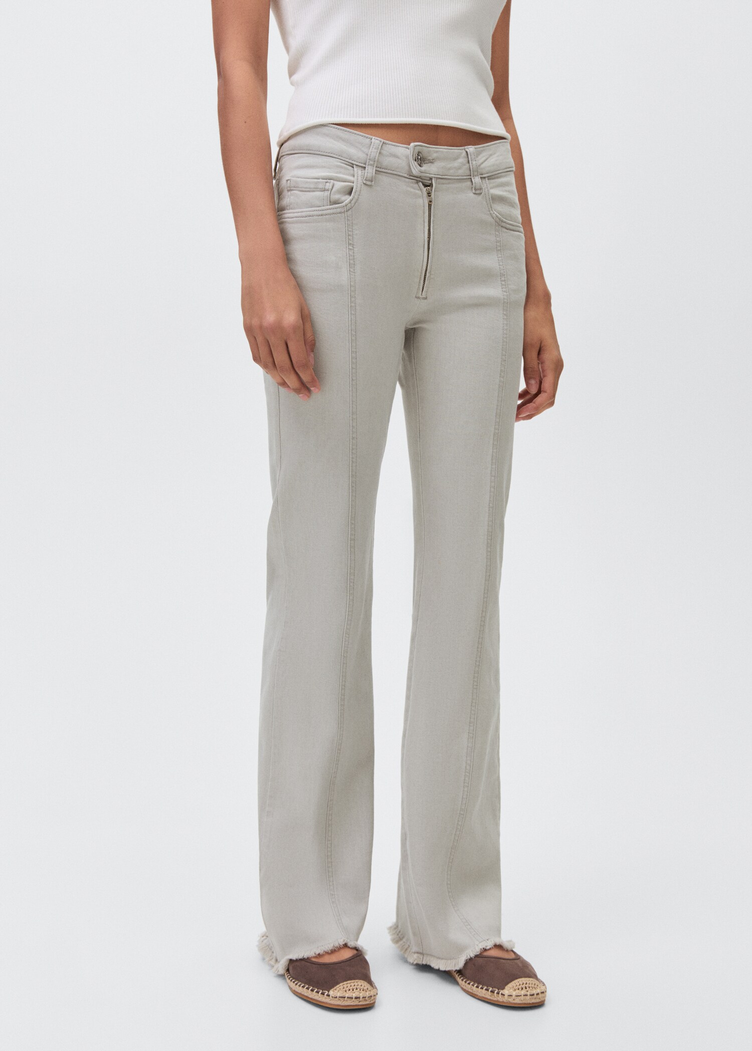 Low-waist jeans met stiksels - Detail van het artikel 6