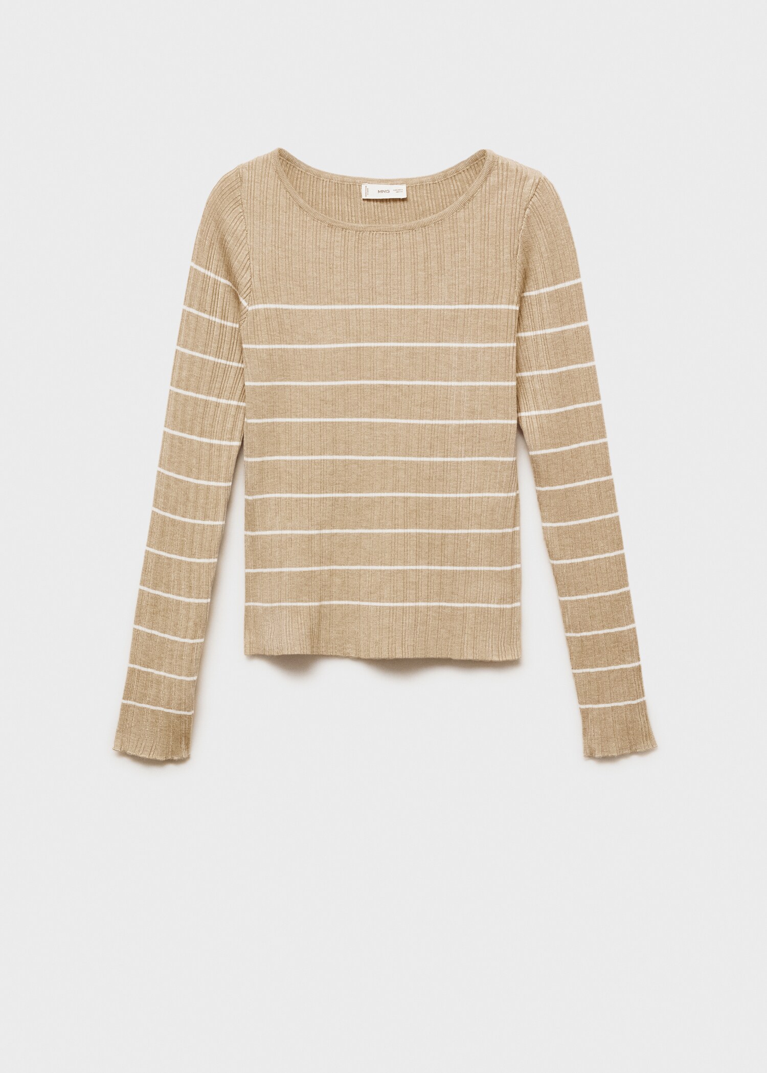 Striped rib sweater - Article without model