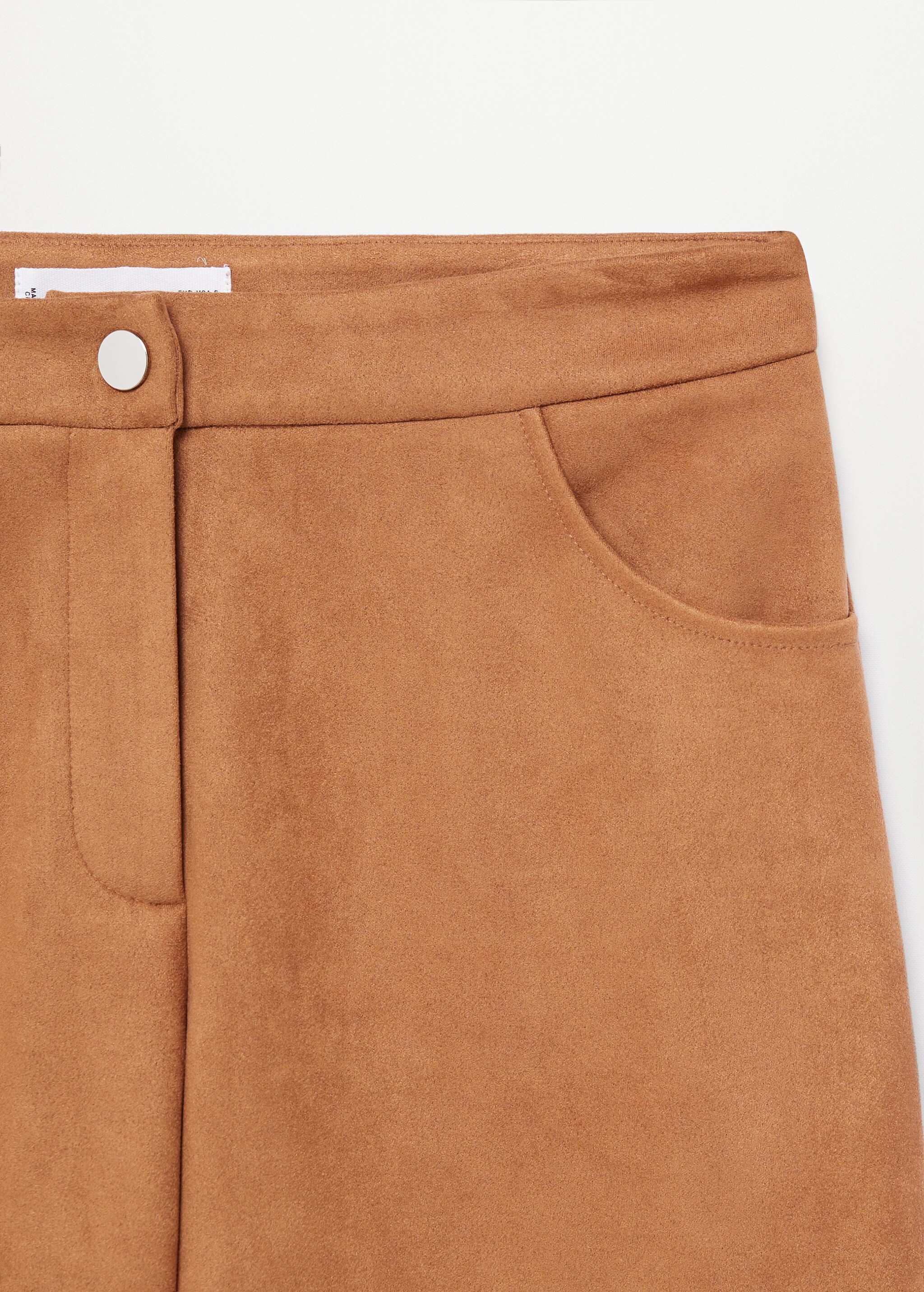 Leather-effect straight trousers - Details of the article 8