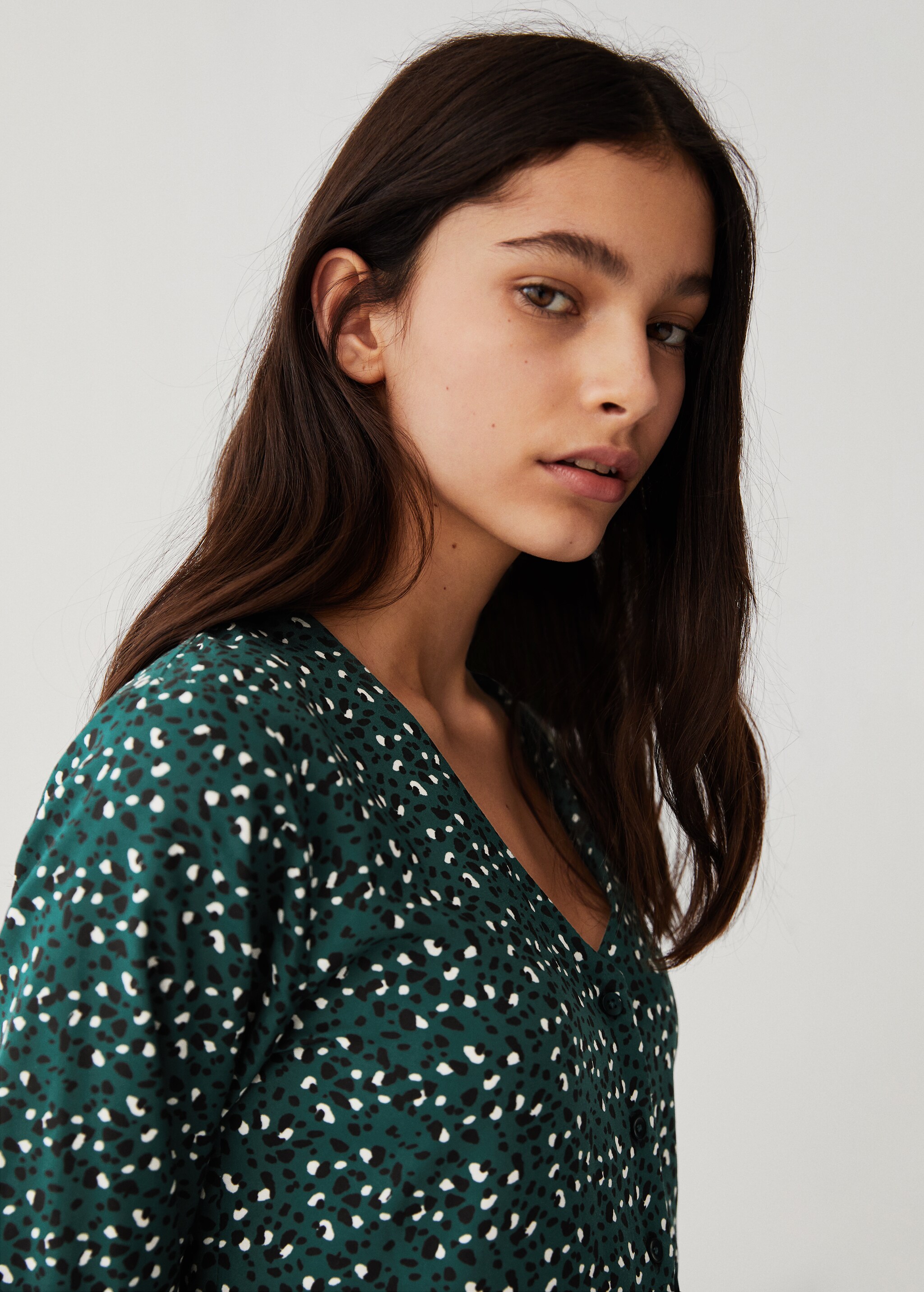 Printed short dress - Medium plane
