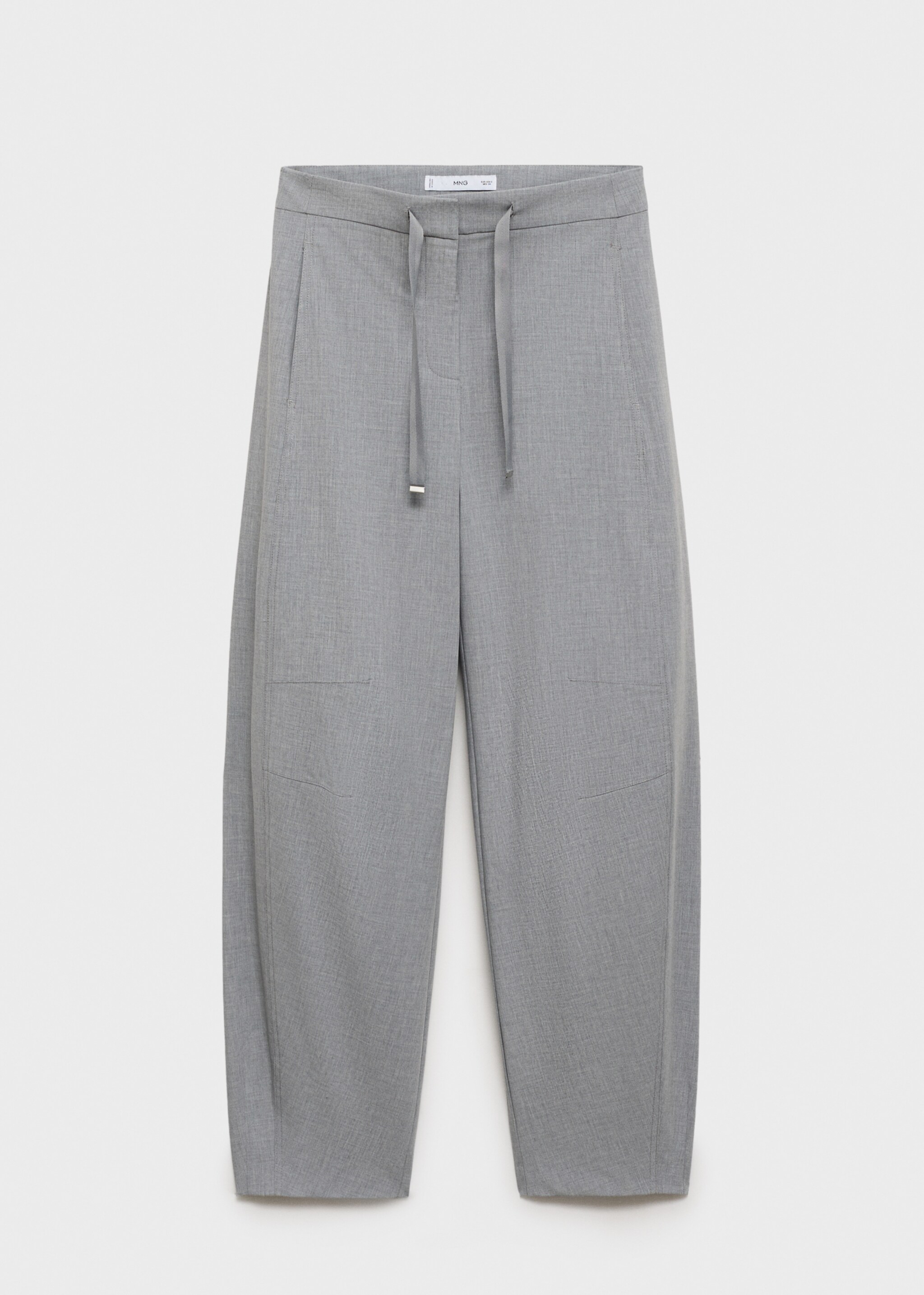 Drawstring jogger trousers - Article without model, Grey. Ref: 87022542-00.