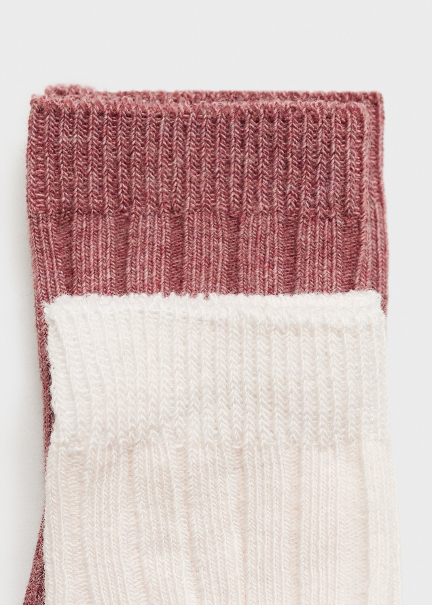 2 pack contrasting ribbed socks - Details of the article 0