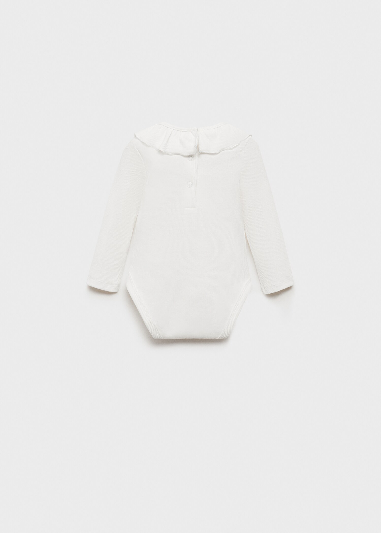 Ruffle ribbed bodysuit - Reverse of the article