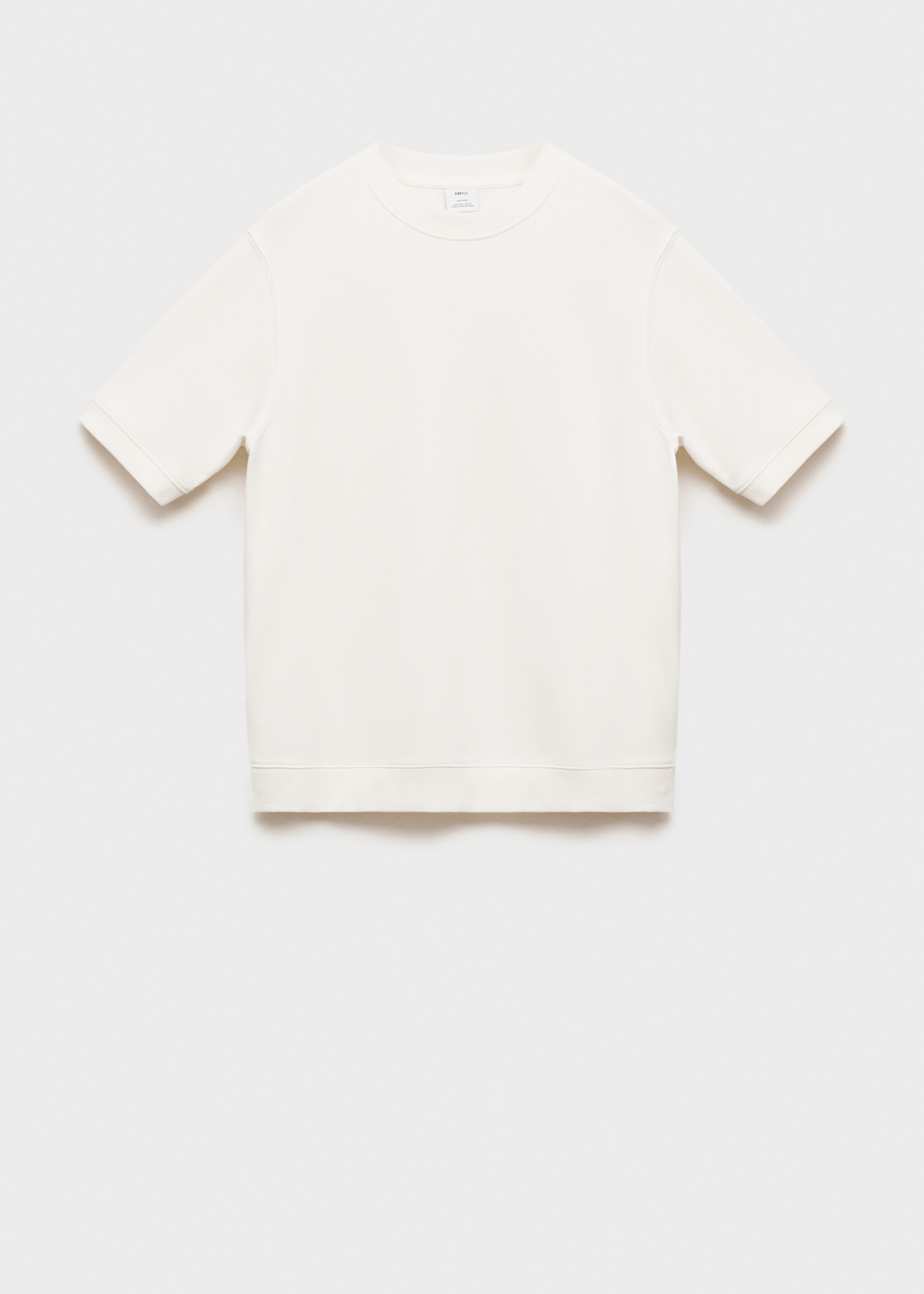 Regular-Fit Baumwoll-T-Shirt - Artikel ohne Model, Ecru. Ref: 87022891-00.