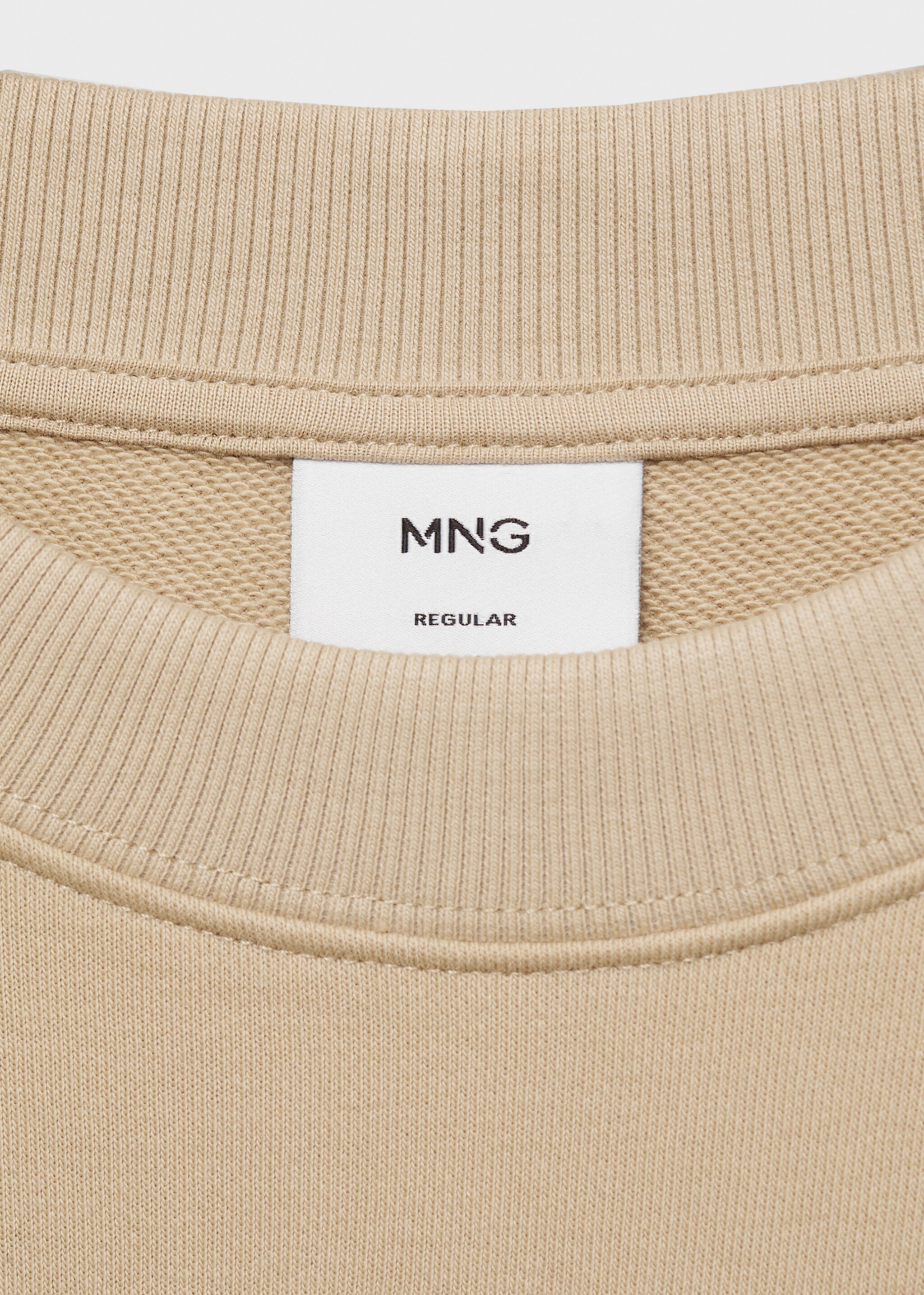 Maglietta cotone regular-fit - Dettaglio dell'articolo 8, Beige. Ref: 87022891-00.