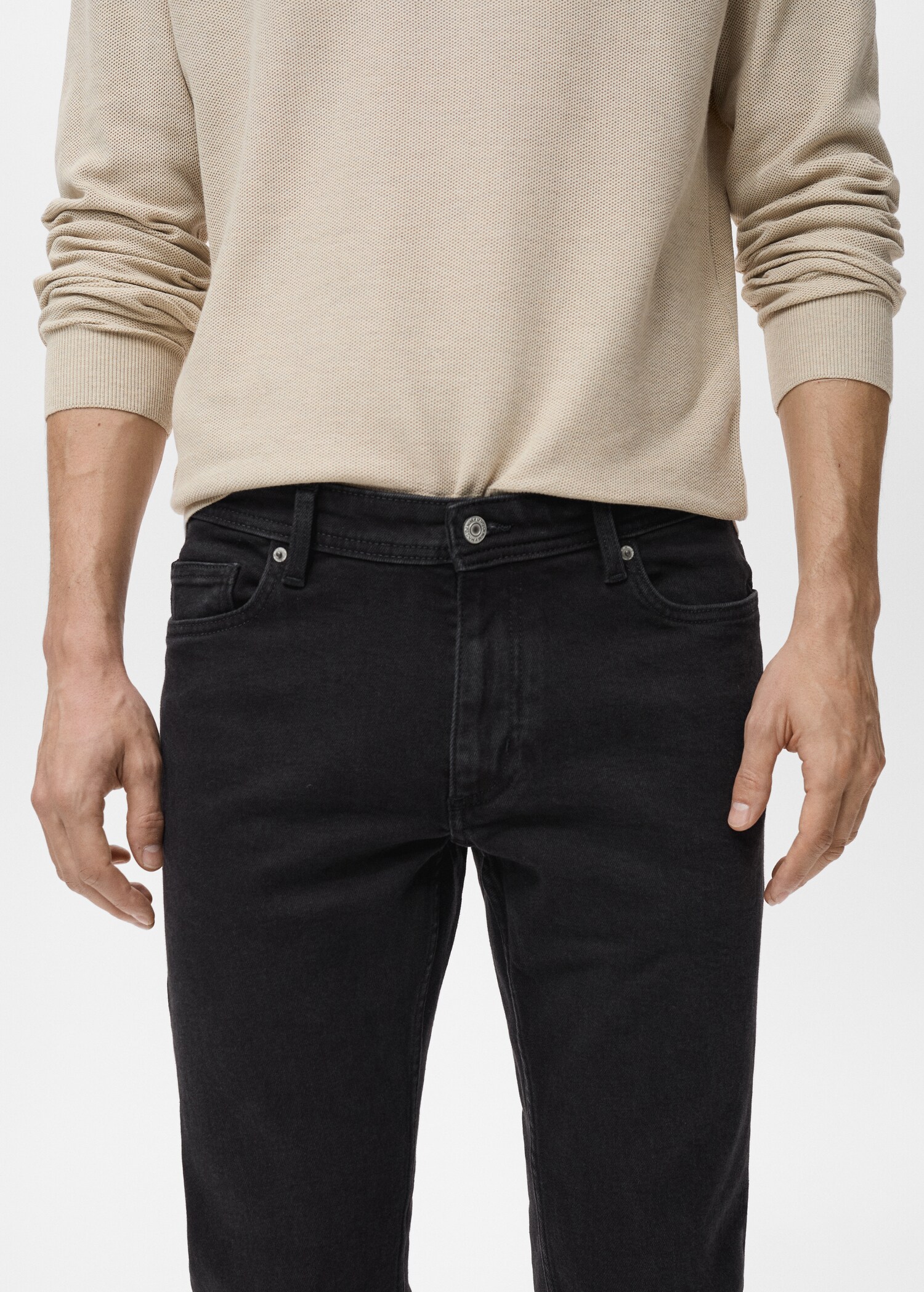 Slim fit black Jan jeans - Details of the article 1