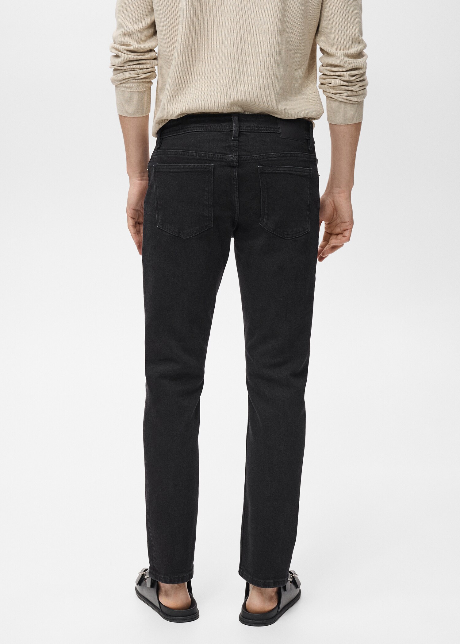 Slim fit black Jan jeans - Reverse of the article