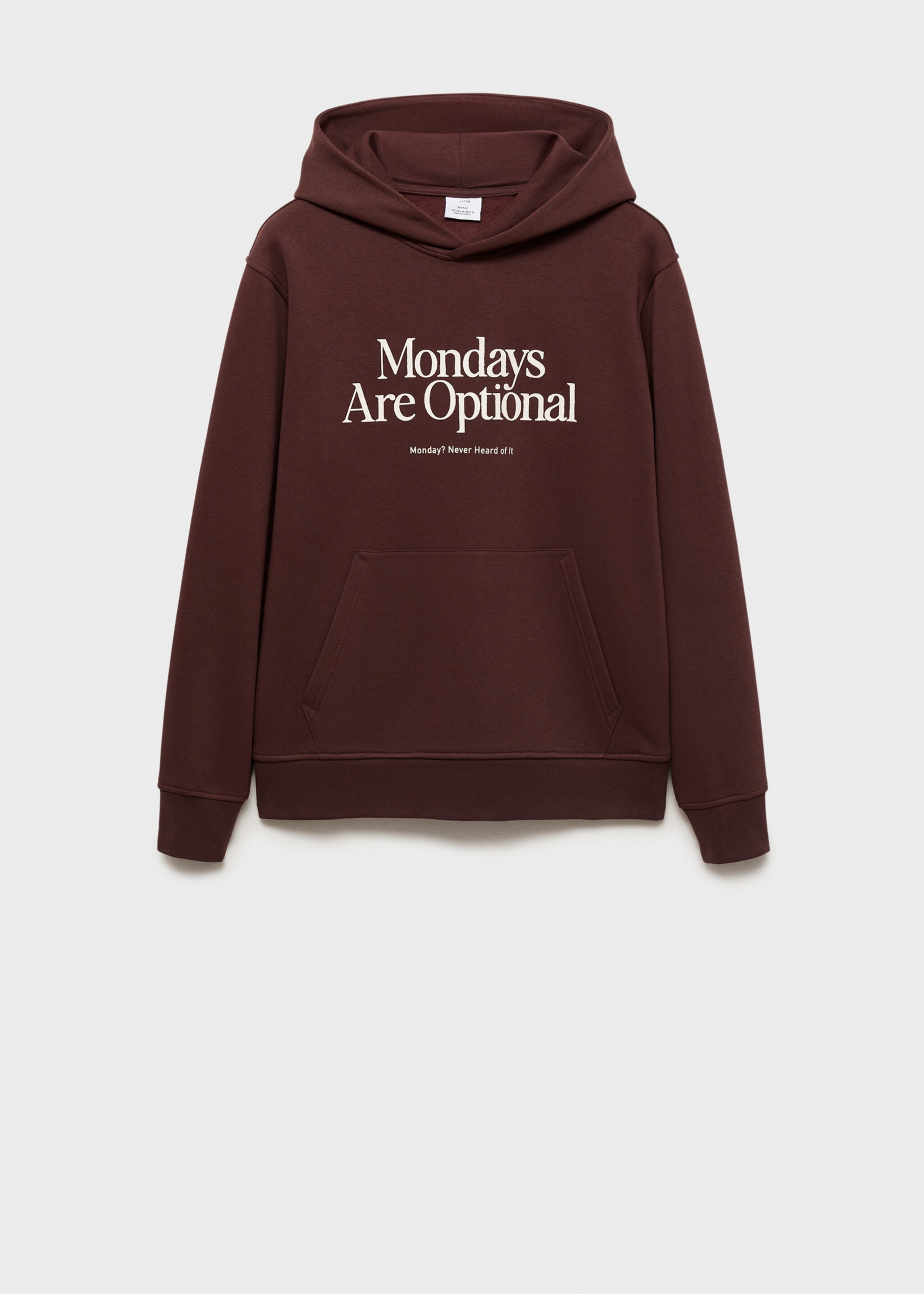 Dessuadora cotó estampada - Article sense model, Bordeus. Ref: 87022894-00.