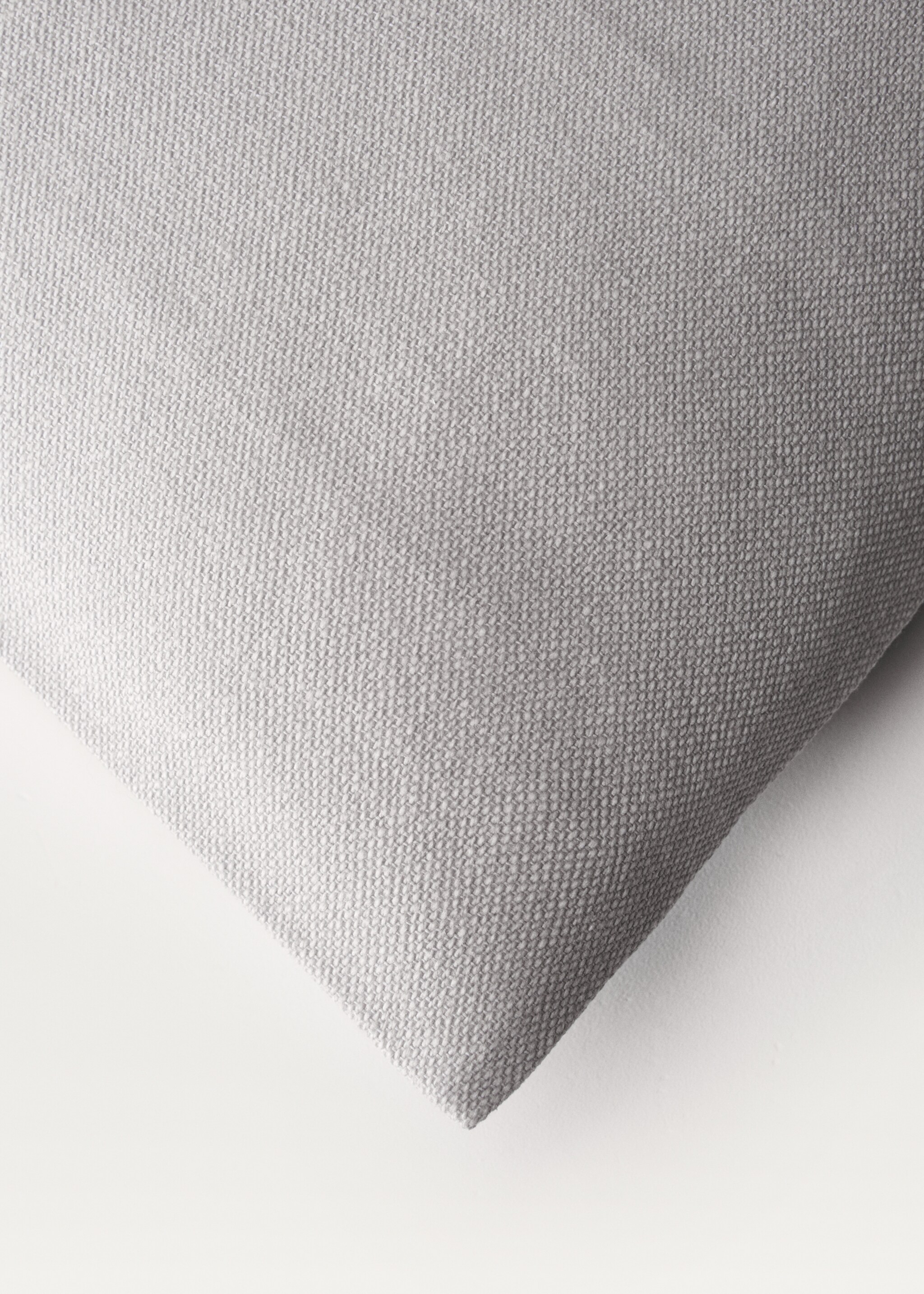 Cushion cover with structure, 45x45 cm - Details of the article 2, Light/Pastel Grey. Ref: 87022915-00.