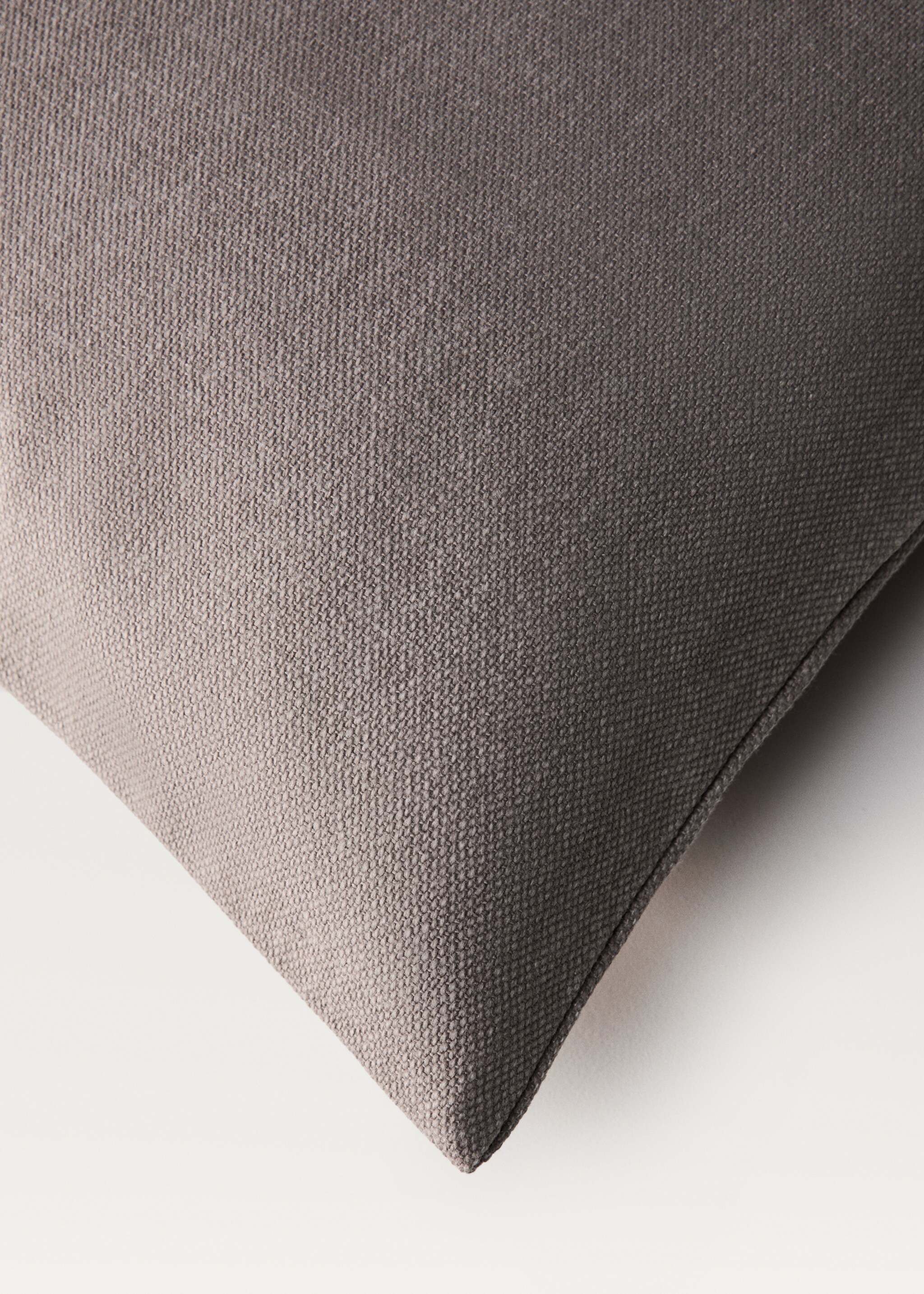 Cushion cover with structure, 45x45 cm - Details of the article 2, Light/Pastel Brown. Ref: 87022915-00.