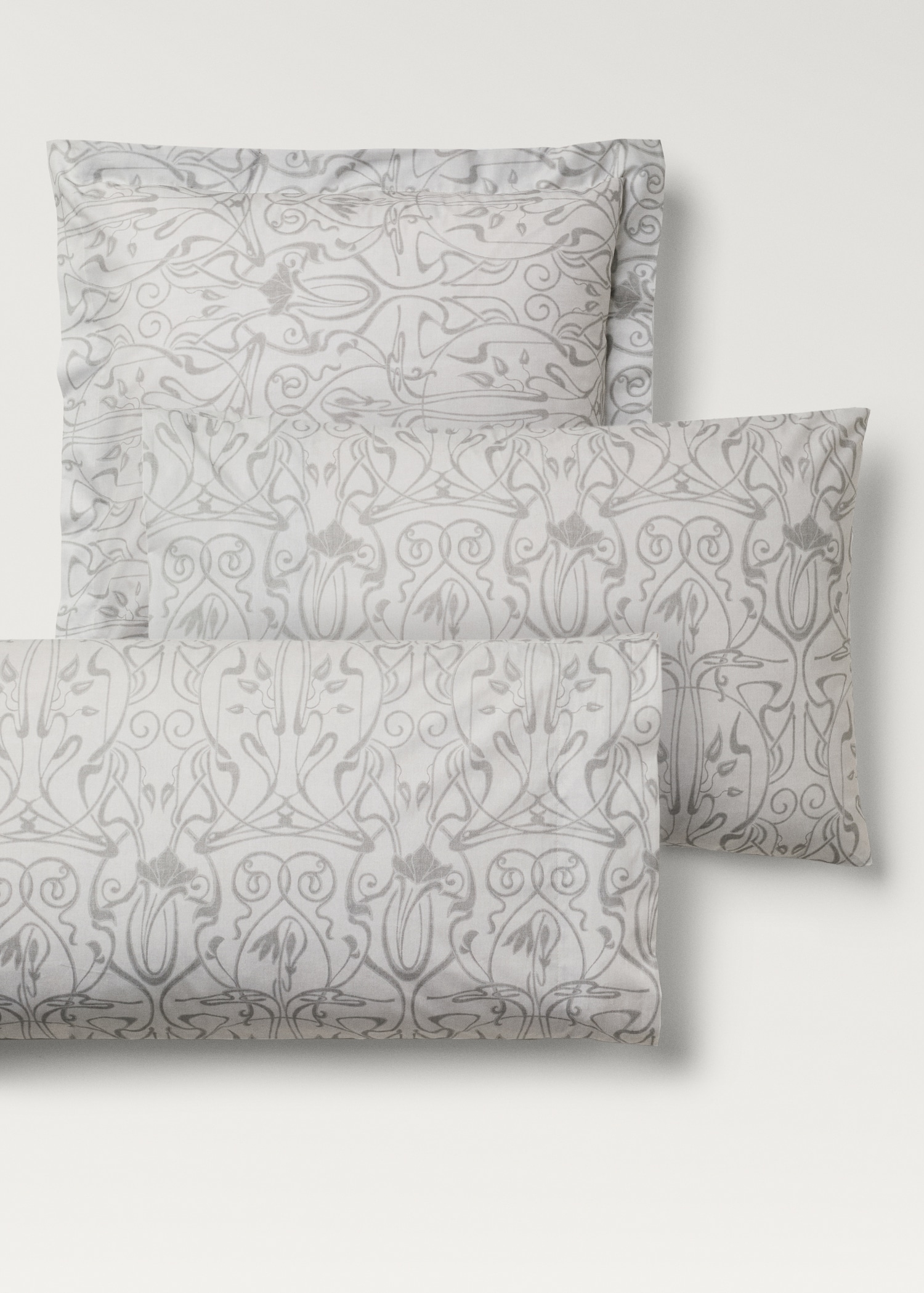 Two cotton percale ornamental-print pillowcases 50x75 cm - Details of the article 4