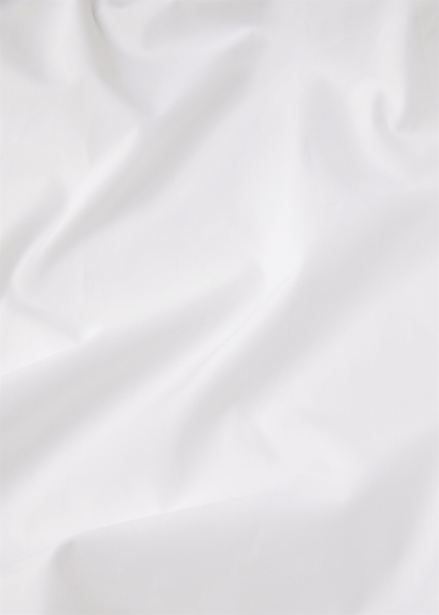 Cotton percale top sheet with scalloped detail for 135/140 cm bed - Details of the article 2
