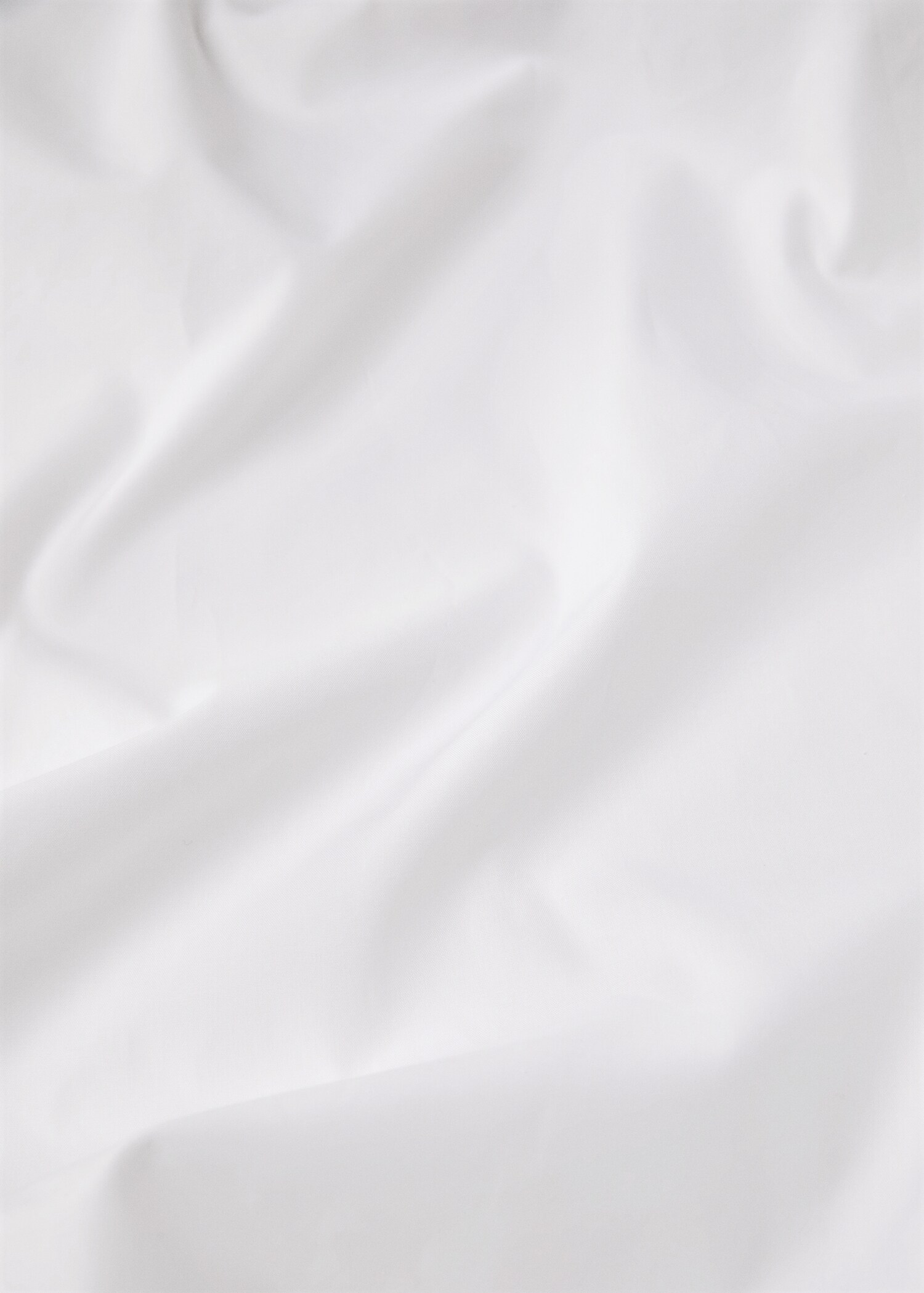 Cotton percale top sheet with scalloped detail for 135/140 cm bed - Details of the article 2