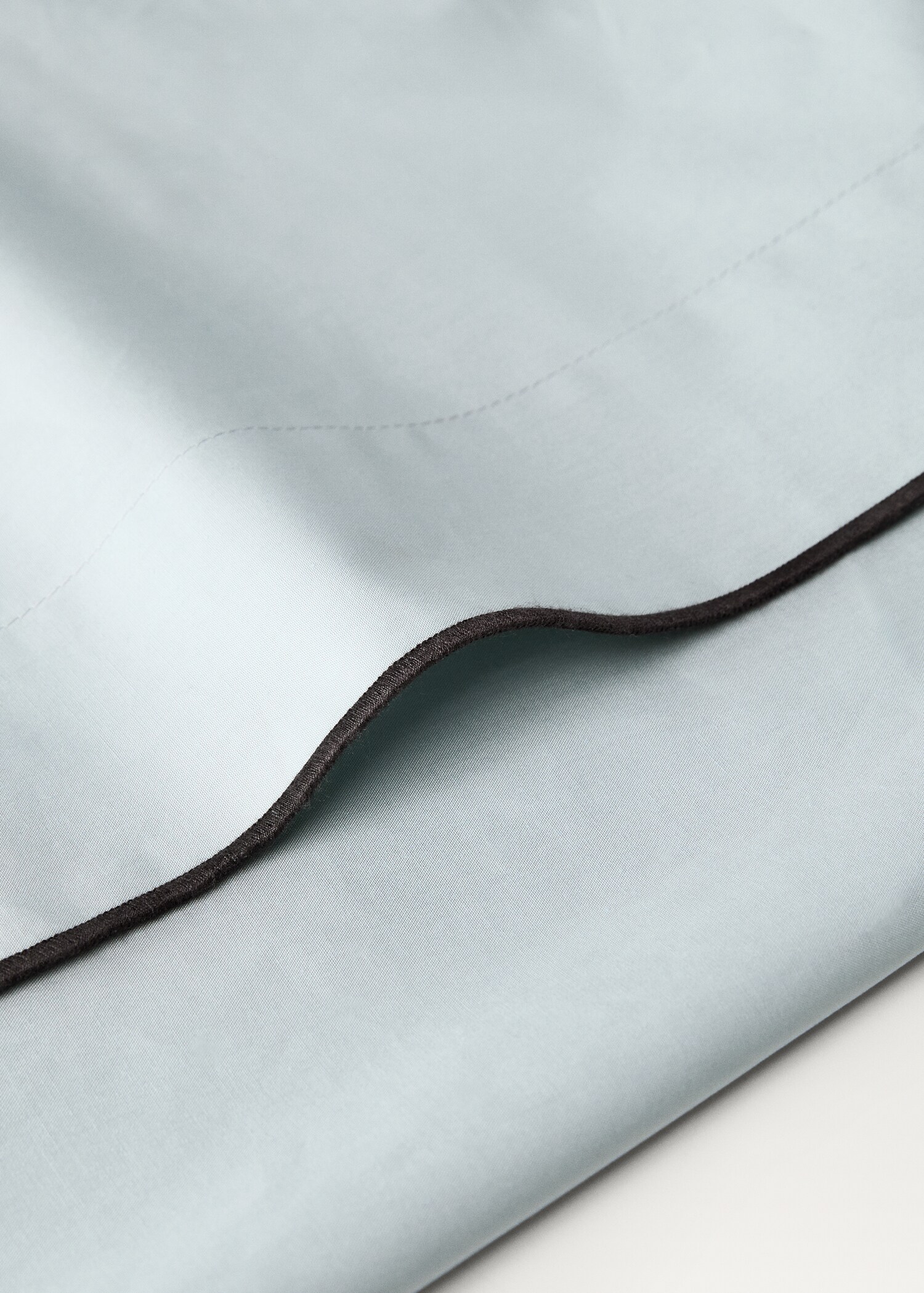 Drap plat percale de coton overlock lit 135/140 cm - Détail de l'article 2