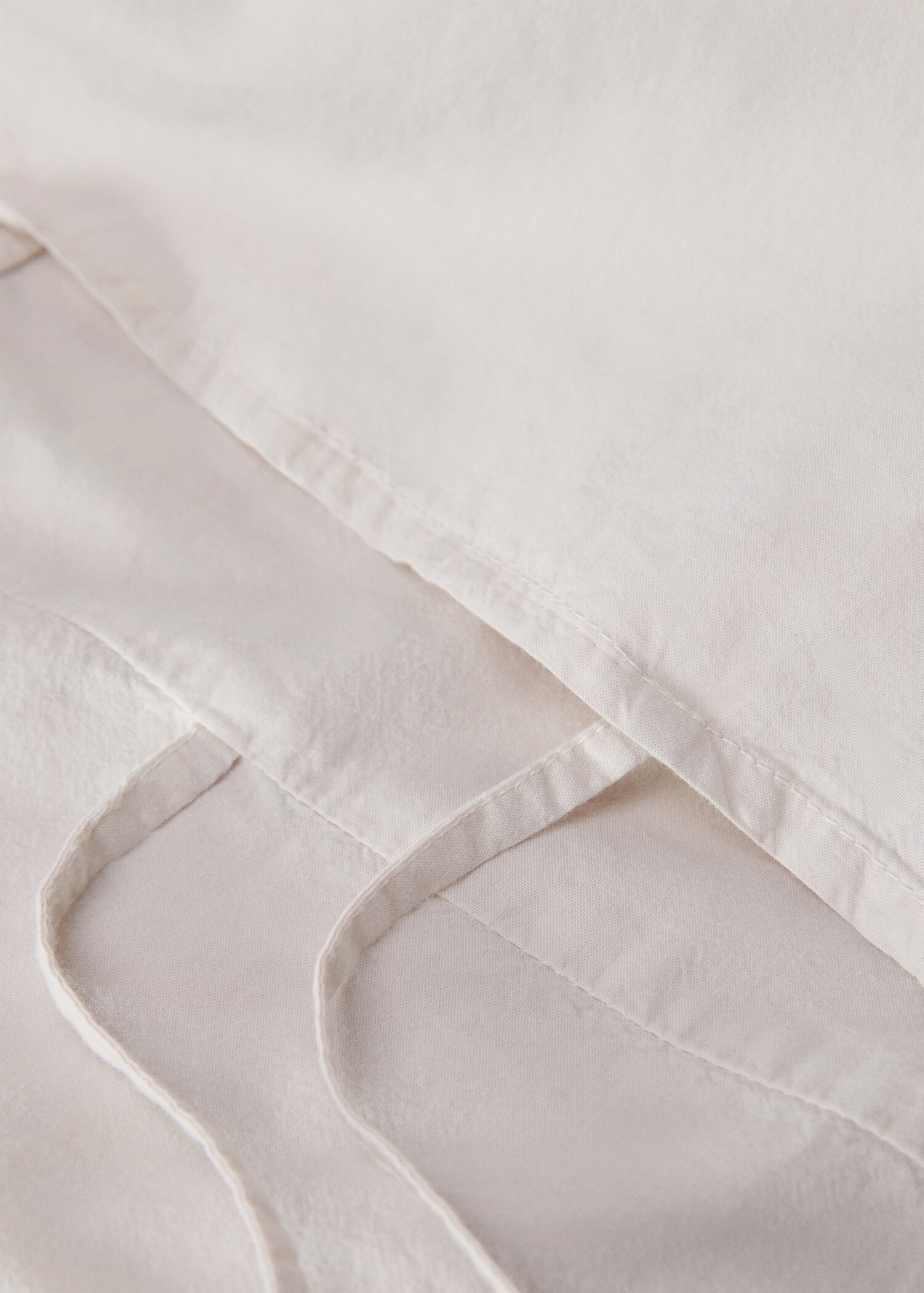 Två örngott i tvättad bomull med knytband 50x75 cm - Detaljer om artikeln 3