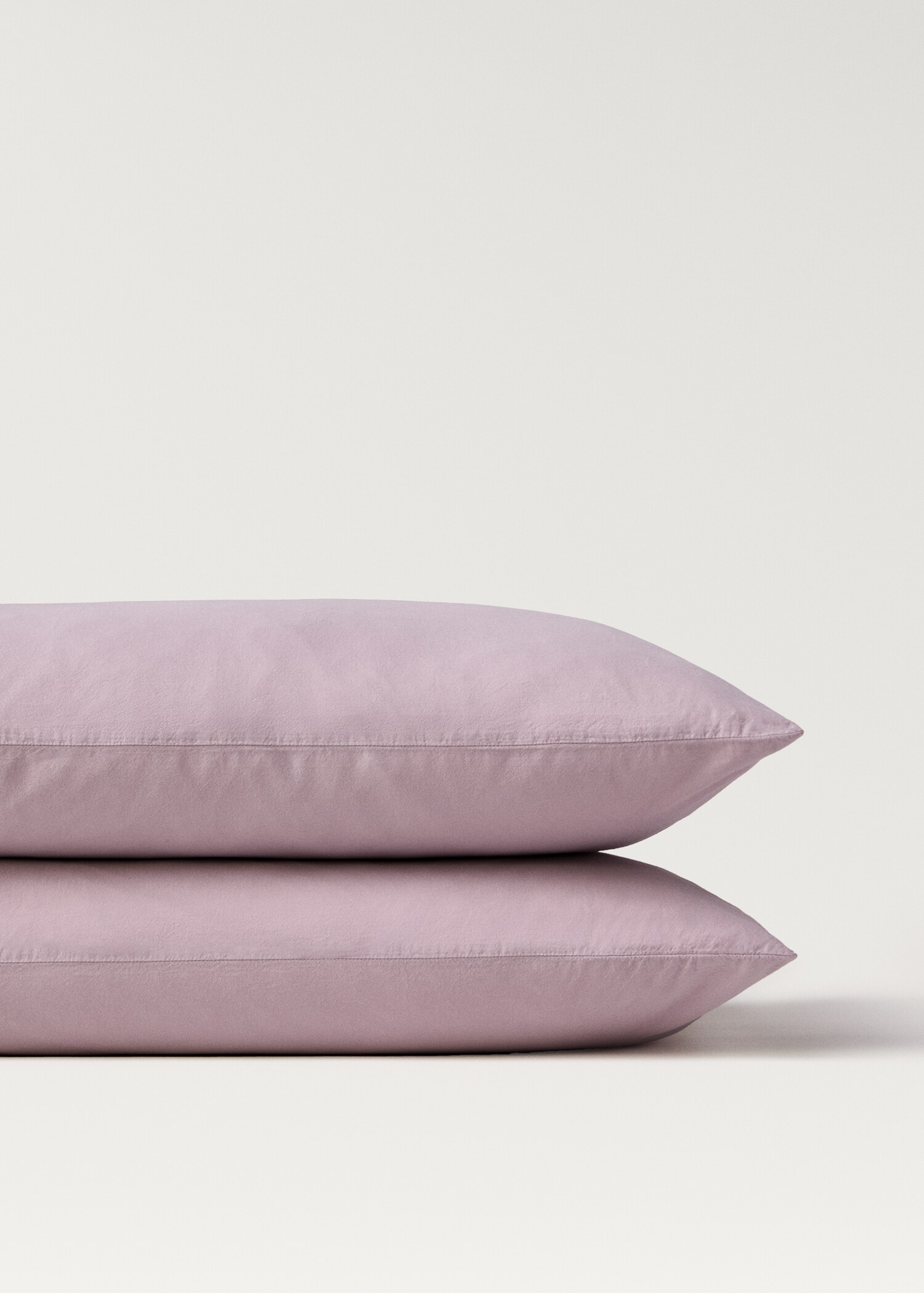 Två örngott i tvättad bomull med knytband 50x75 cm - Detaljer om artikeln 3