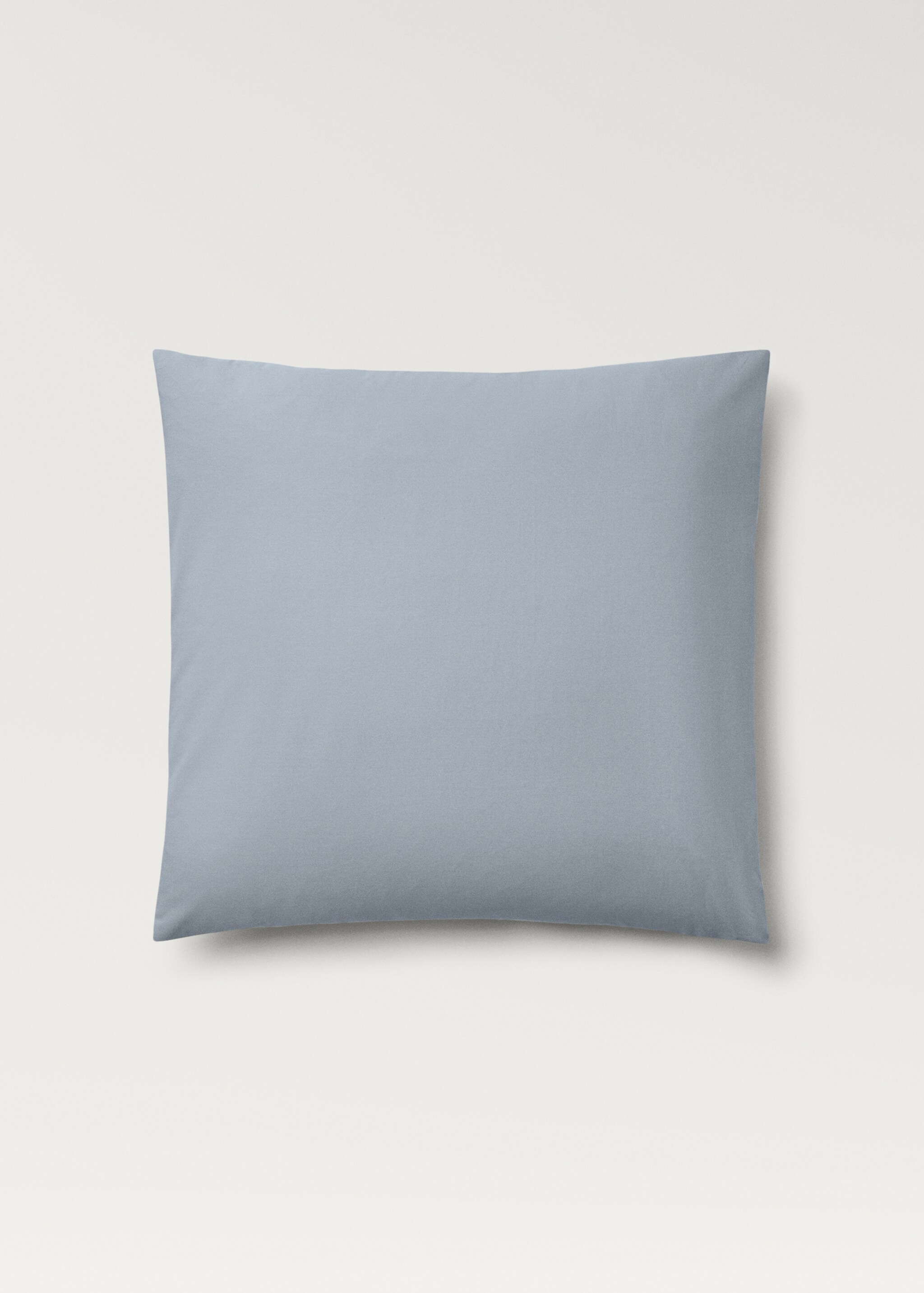 Two cotton percale pillowcases 60x60cm - Article without model, Aqua Green. Ref: 87022967-00.